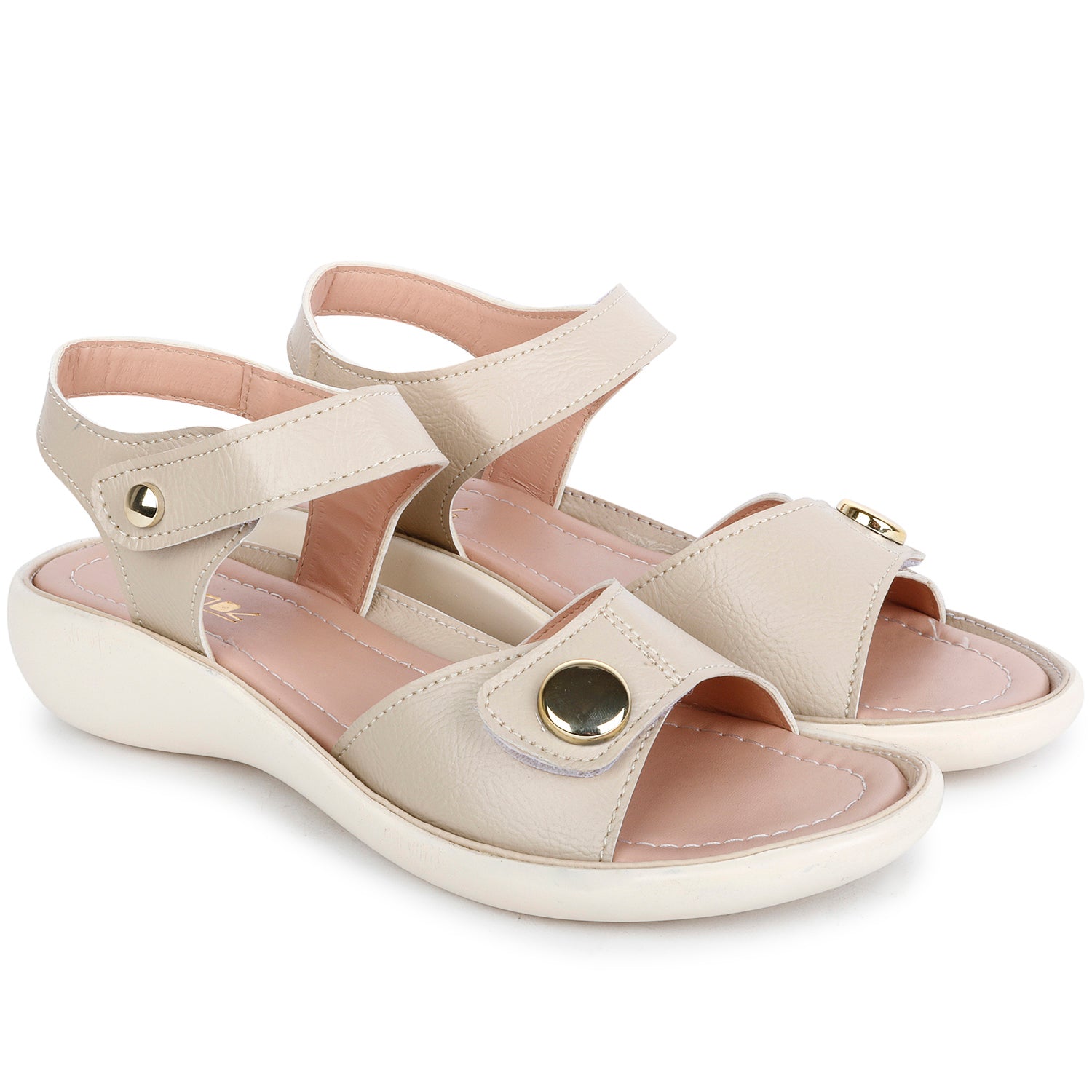 Cream-Coloured Comfort Sandals