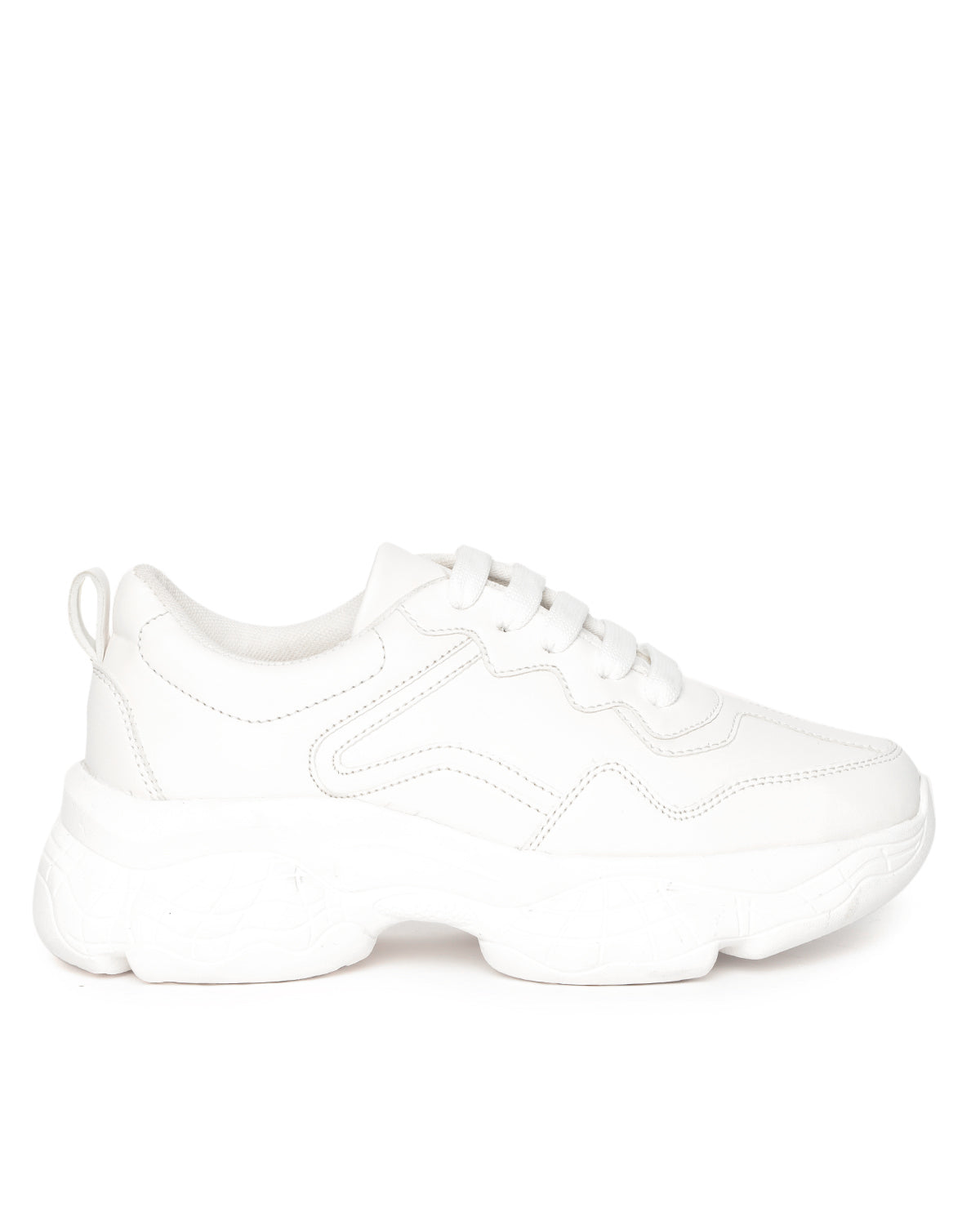 White Chunky Lightweight Sneakers