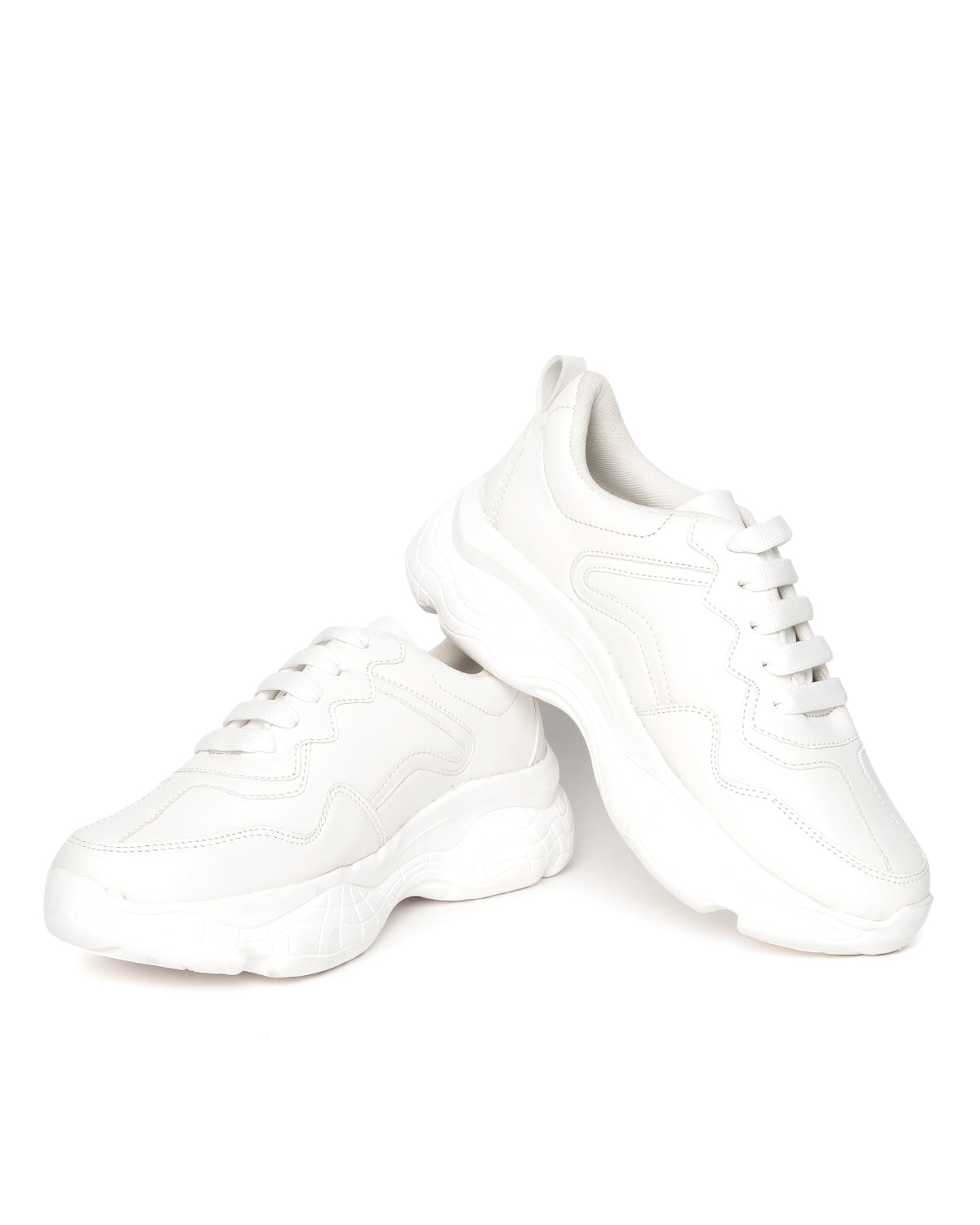 White Chunky Lightweight Sneakers