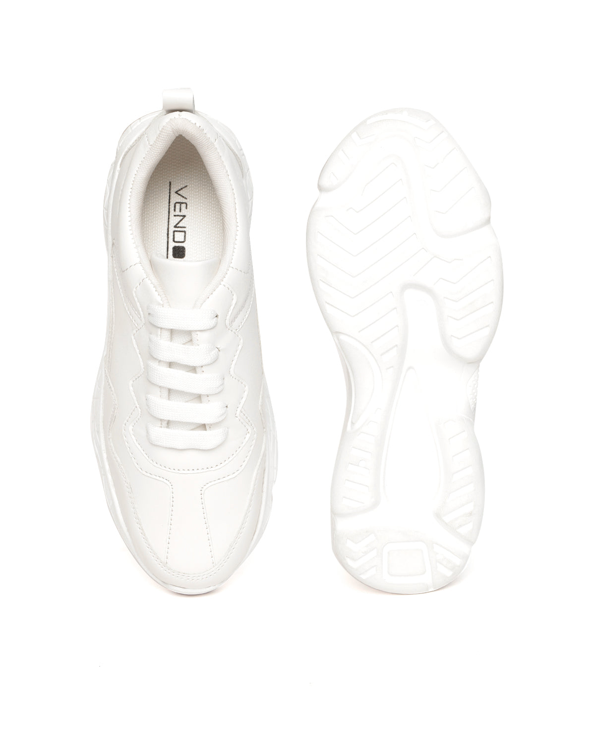 White Chunky Lightweight Sneakers