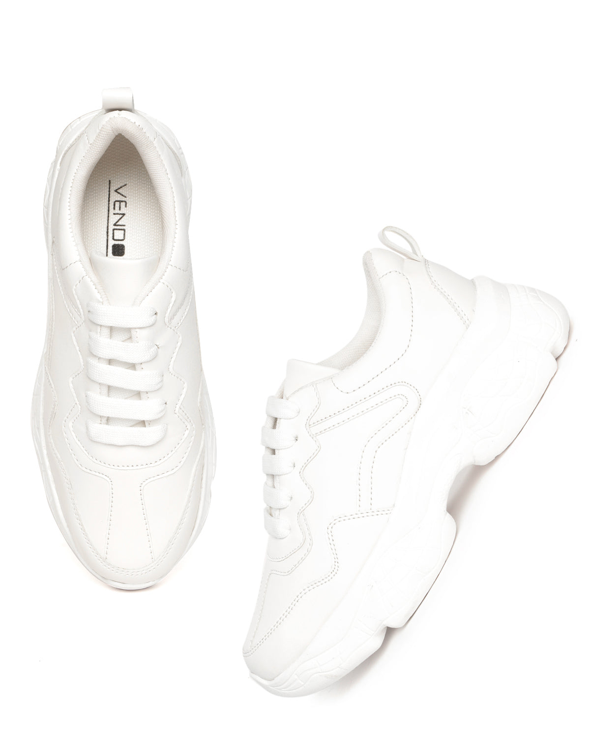White Chunky Lightweight Sneakers
