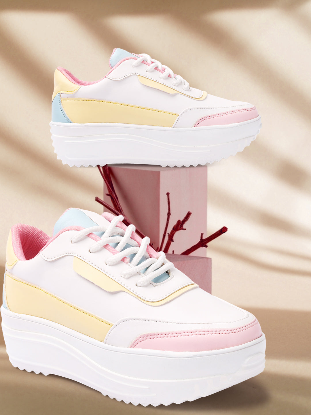 Colourblocked Multicolor Sneakers