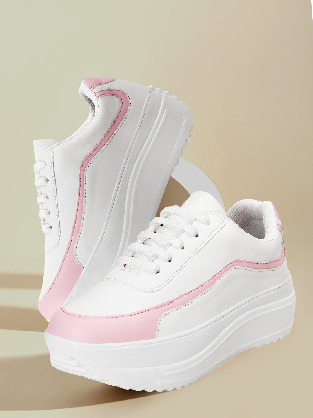 Lightweight Comfort Insole Pink Sneakers