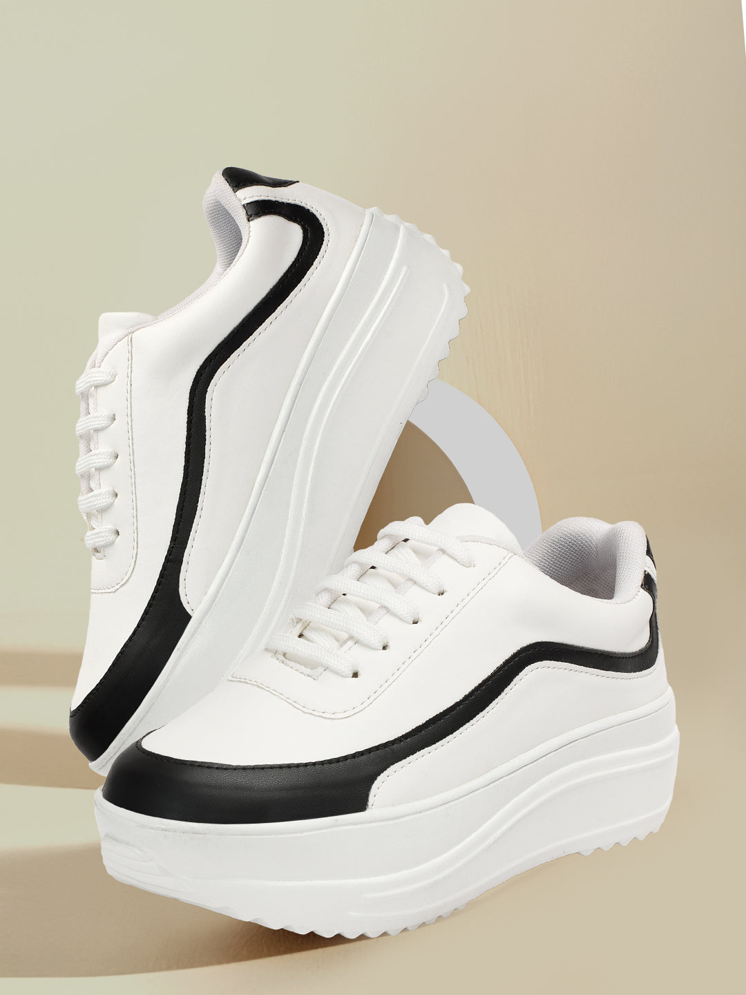 Colourblocked Comfort Insole Black Basics Sneakers