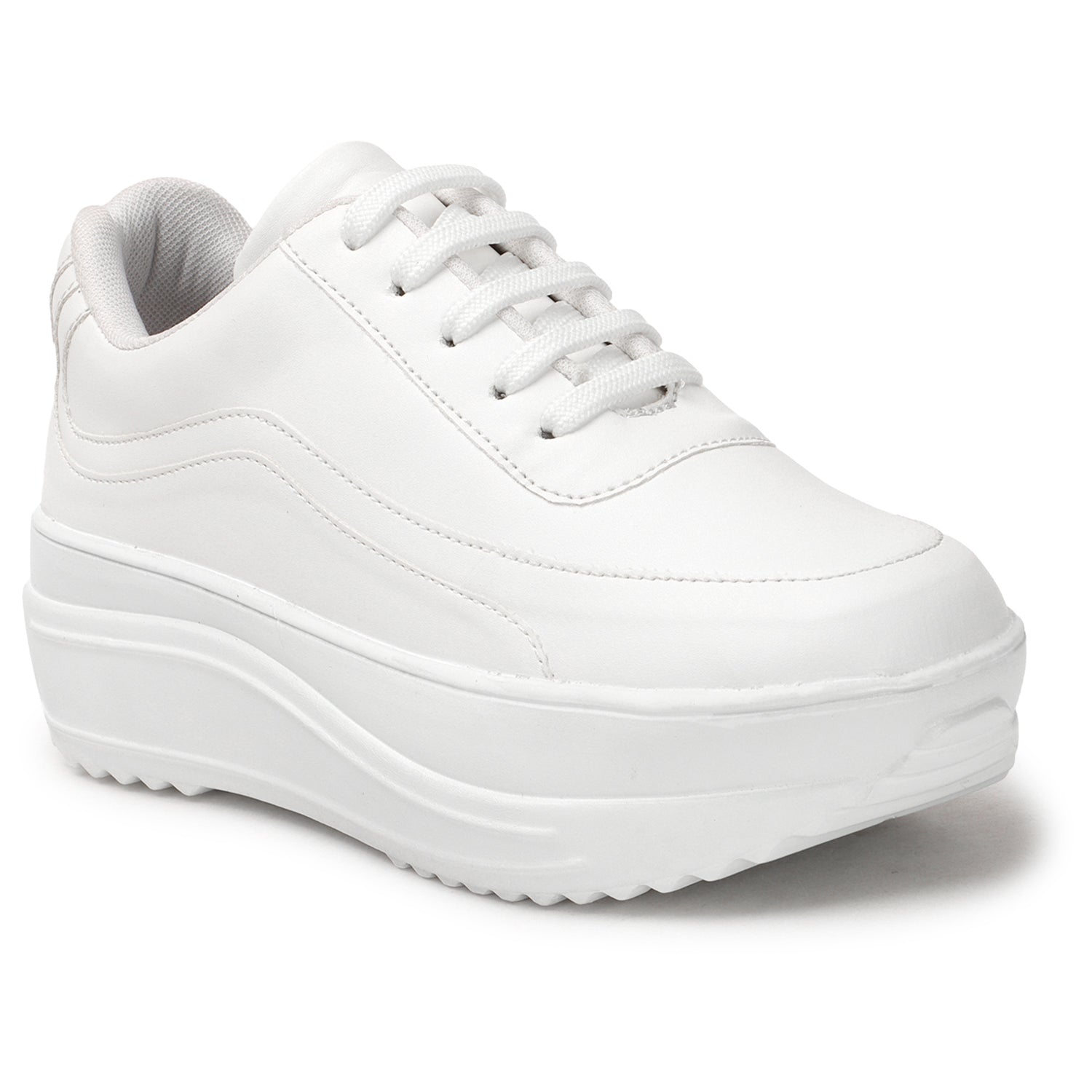 Comfort Insole Lightweight White Sneakers