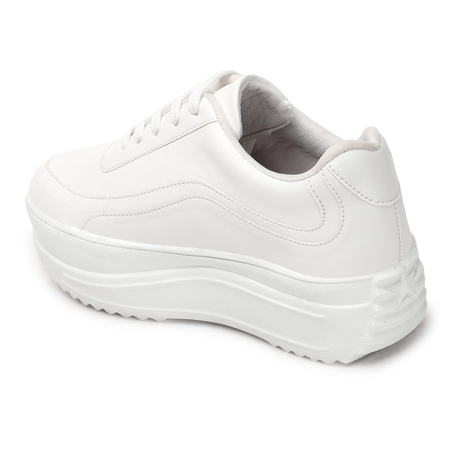 Comfort Insole Lightweight White Sneakers