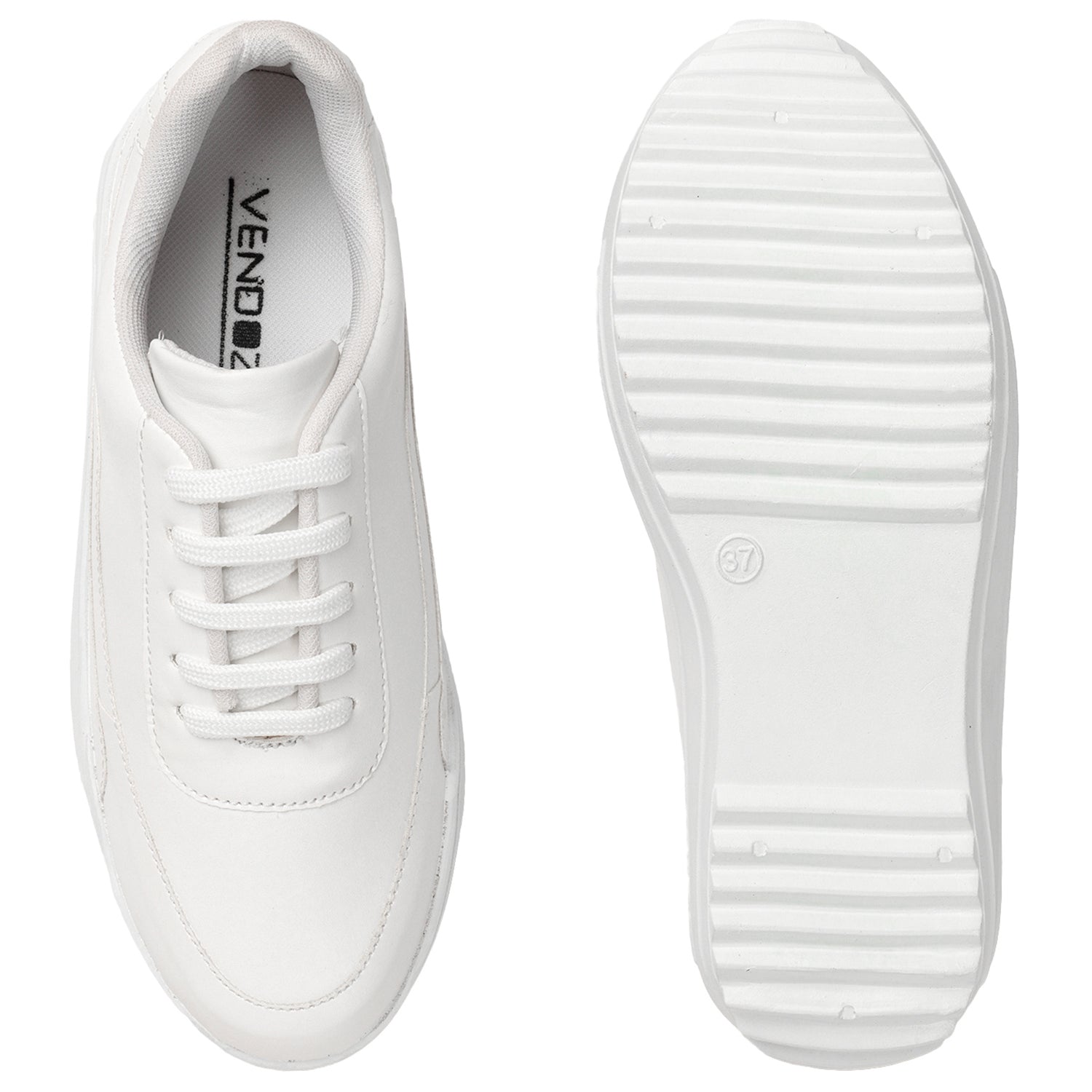 Comfort Insole Lightweight White Sneakers