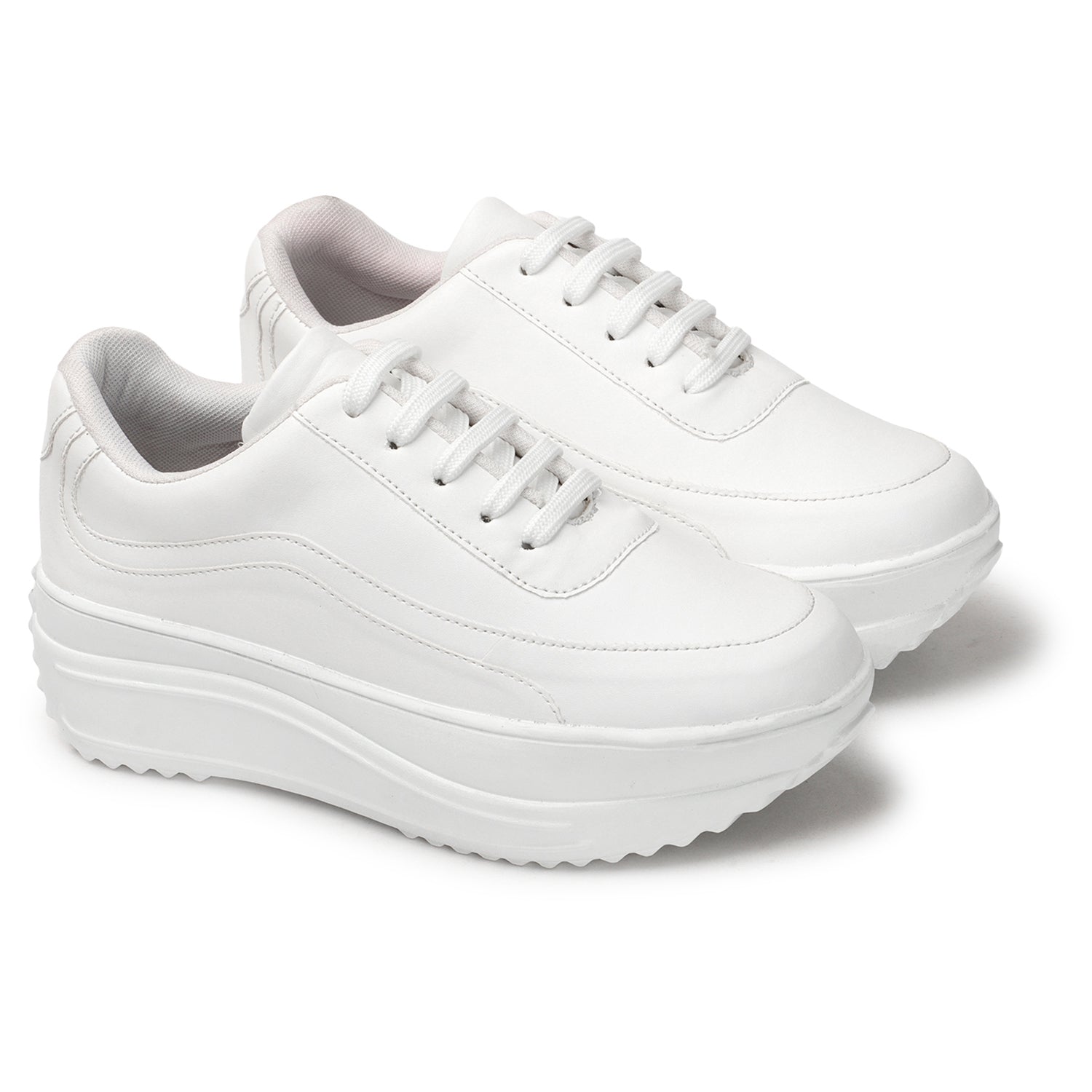 Comfort Insole Lightweight White Sneakers