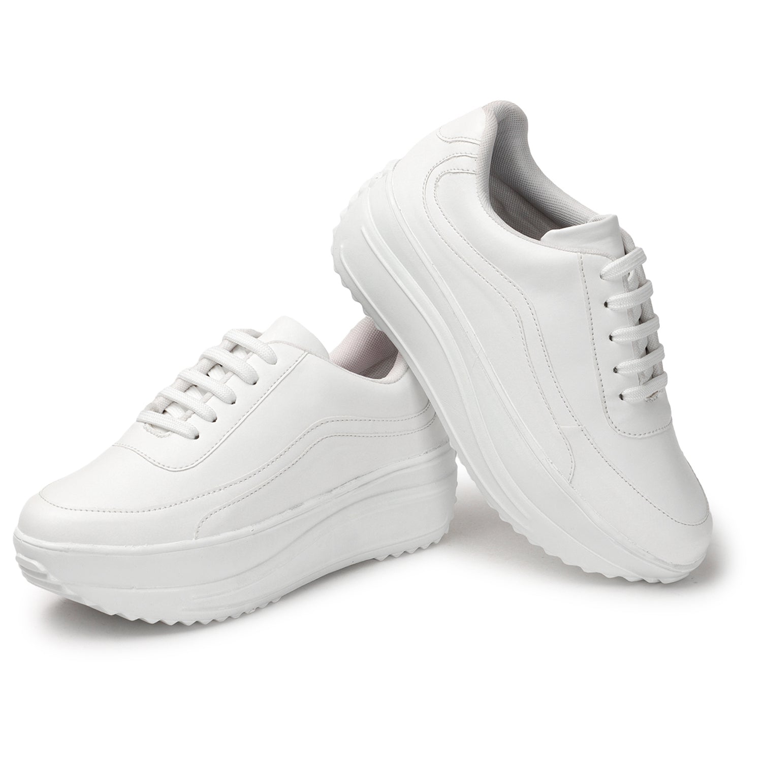 Comfort Insole Lightweight White Sneakers