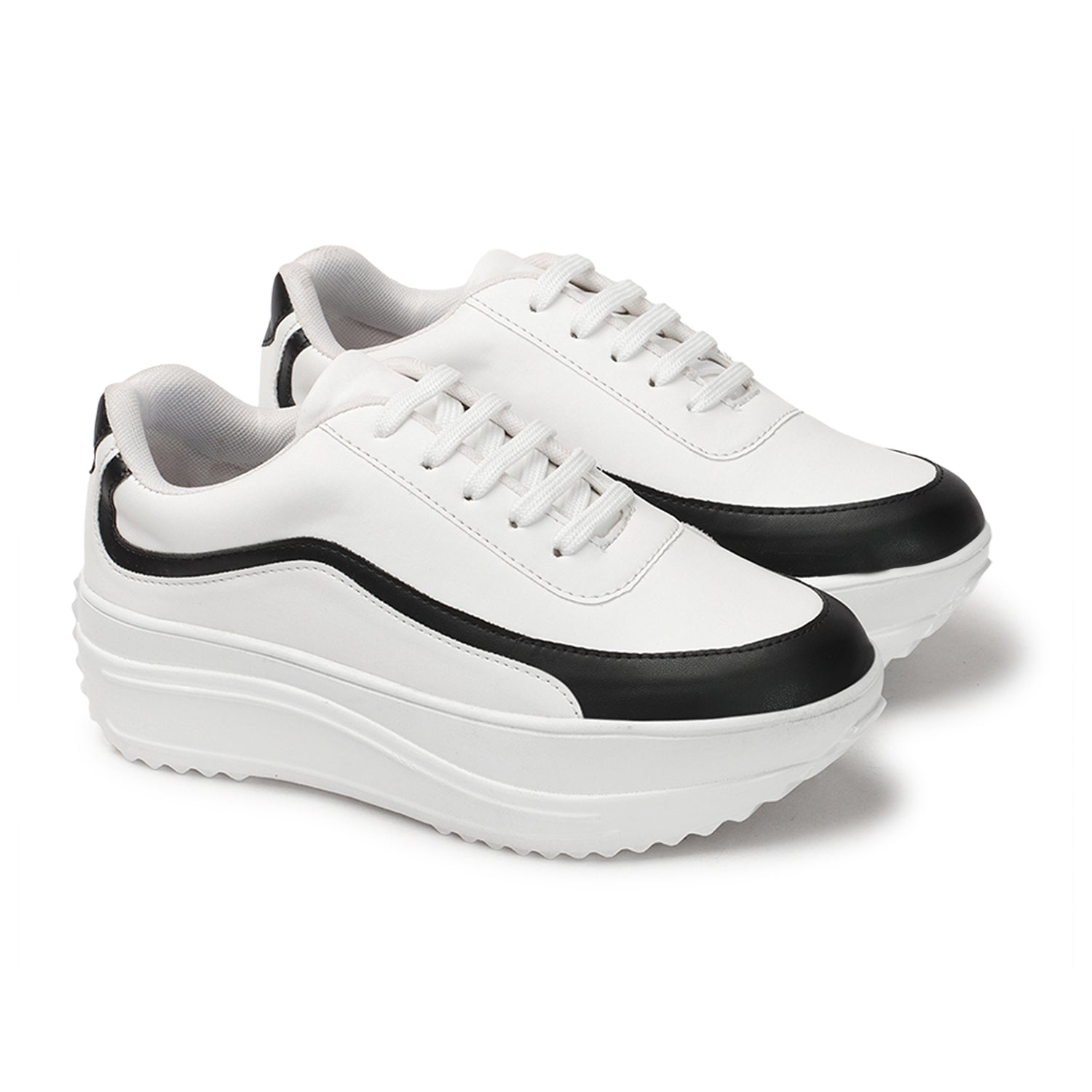 Colourblocked Comfort Insole Black Basics Sneakers