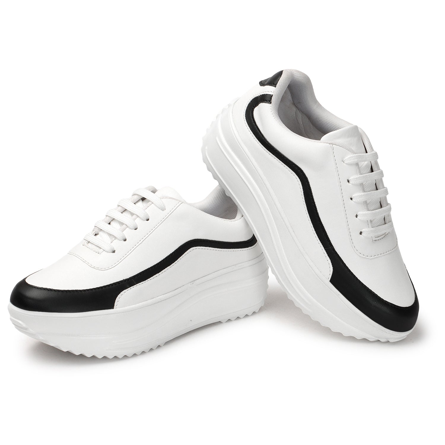 Colourblocked Comfort Insole Black Basics Sneakers