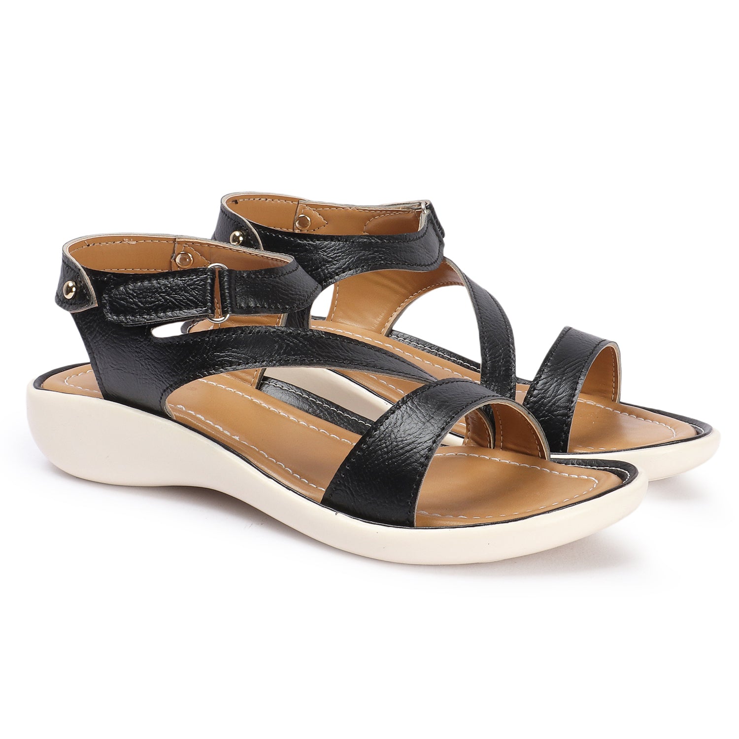 Textured Open Toe Sandals