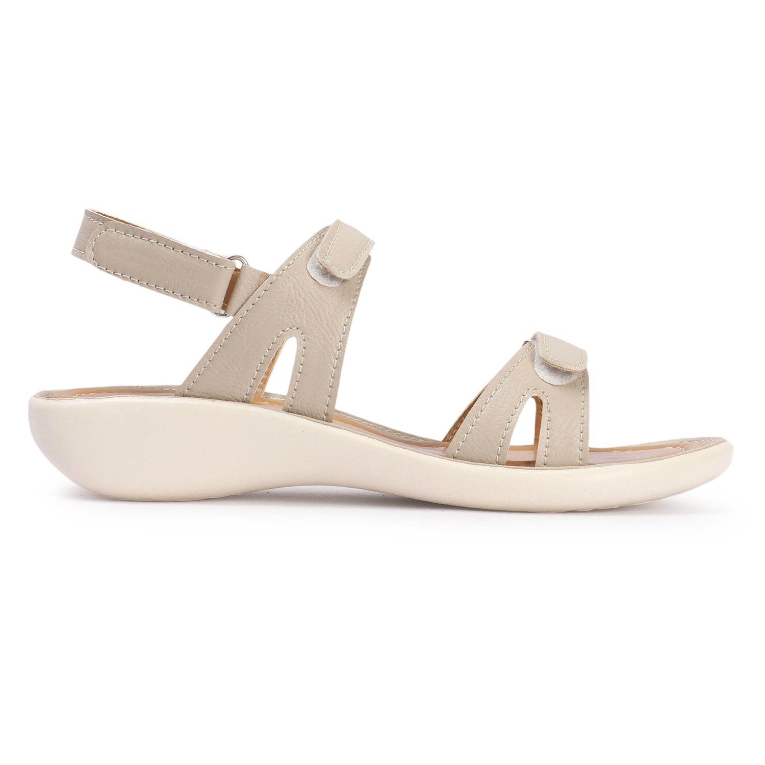 Round Toe Backstrap Open Toe Flats