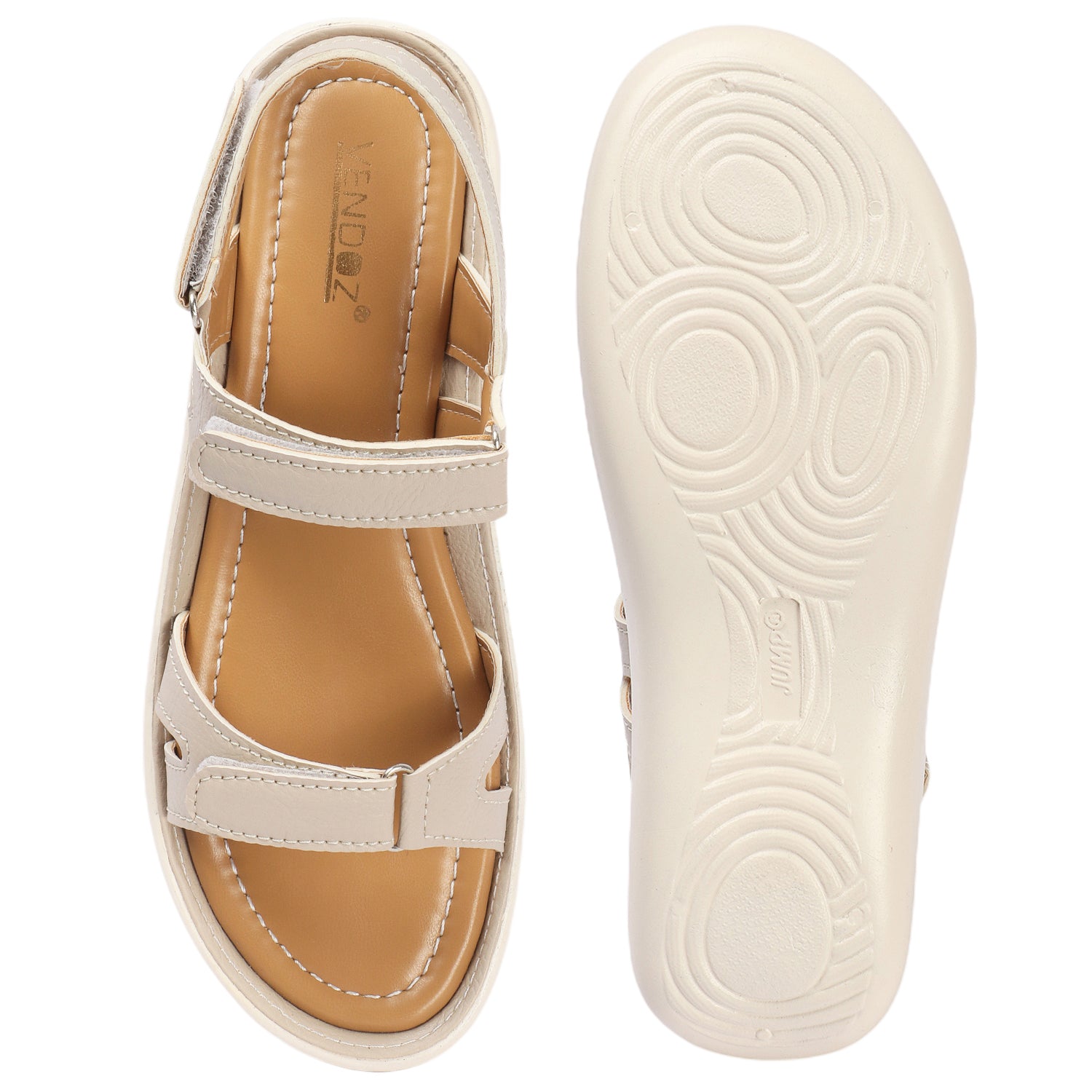 Round Toe Backstrap Open Toe Flats
