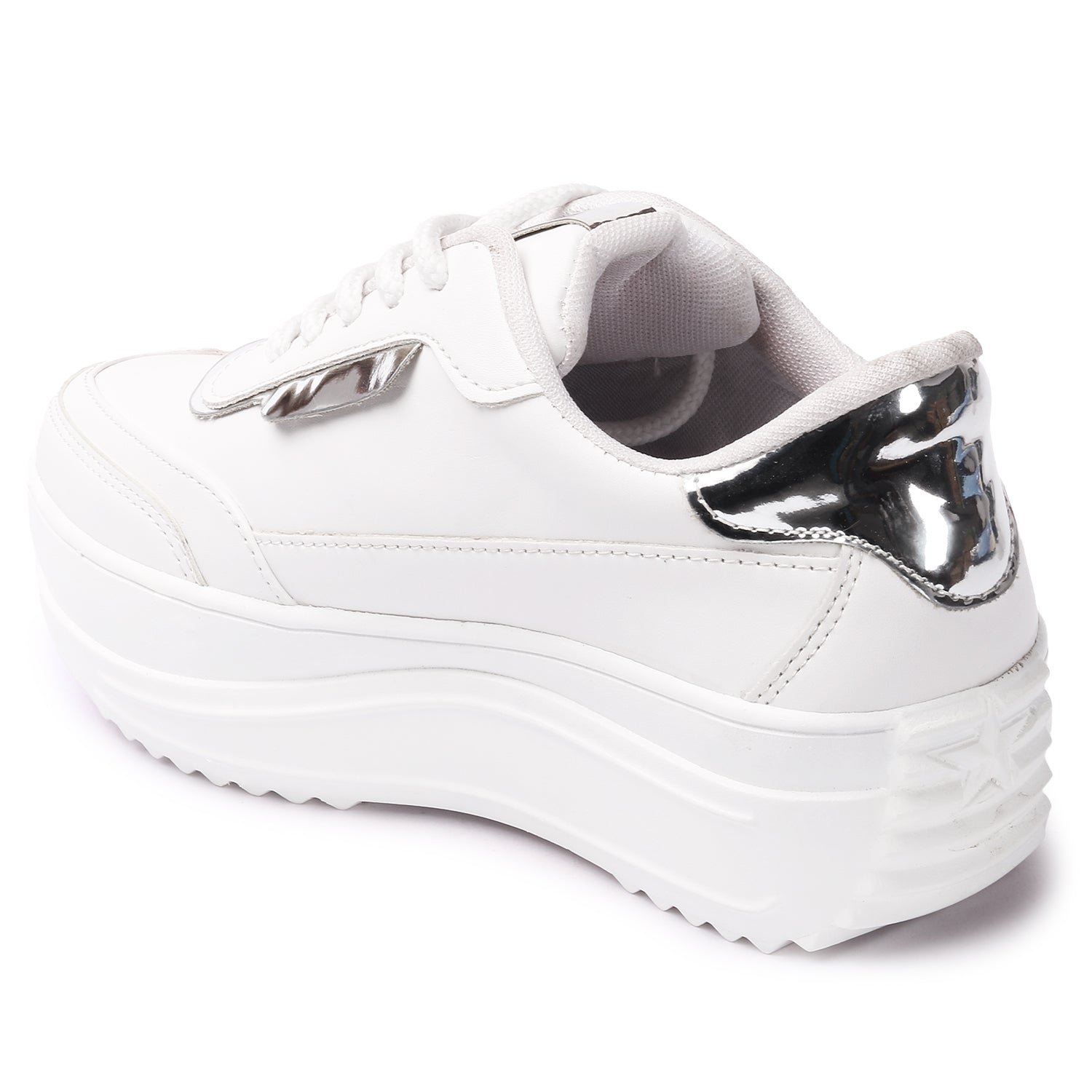 Lace Up White Sneakers