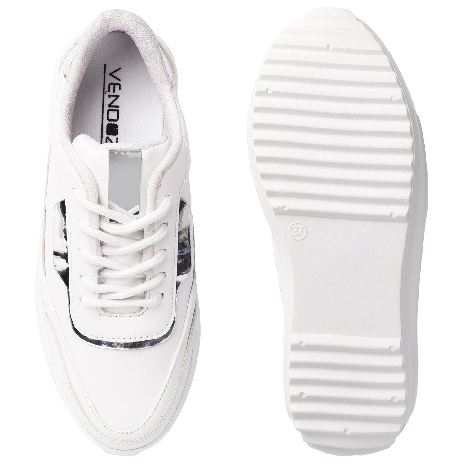 Lace Up White Sneakers
