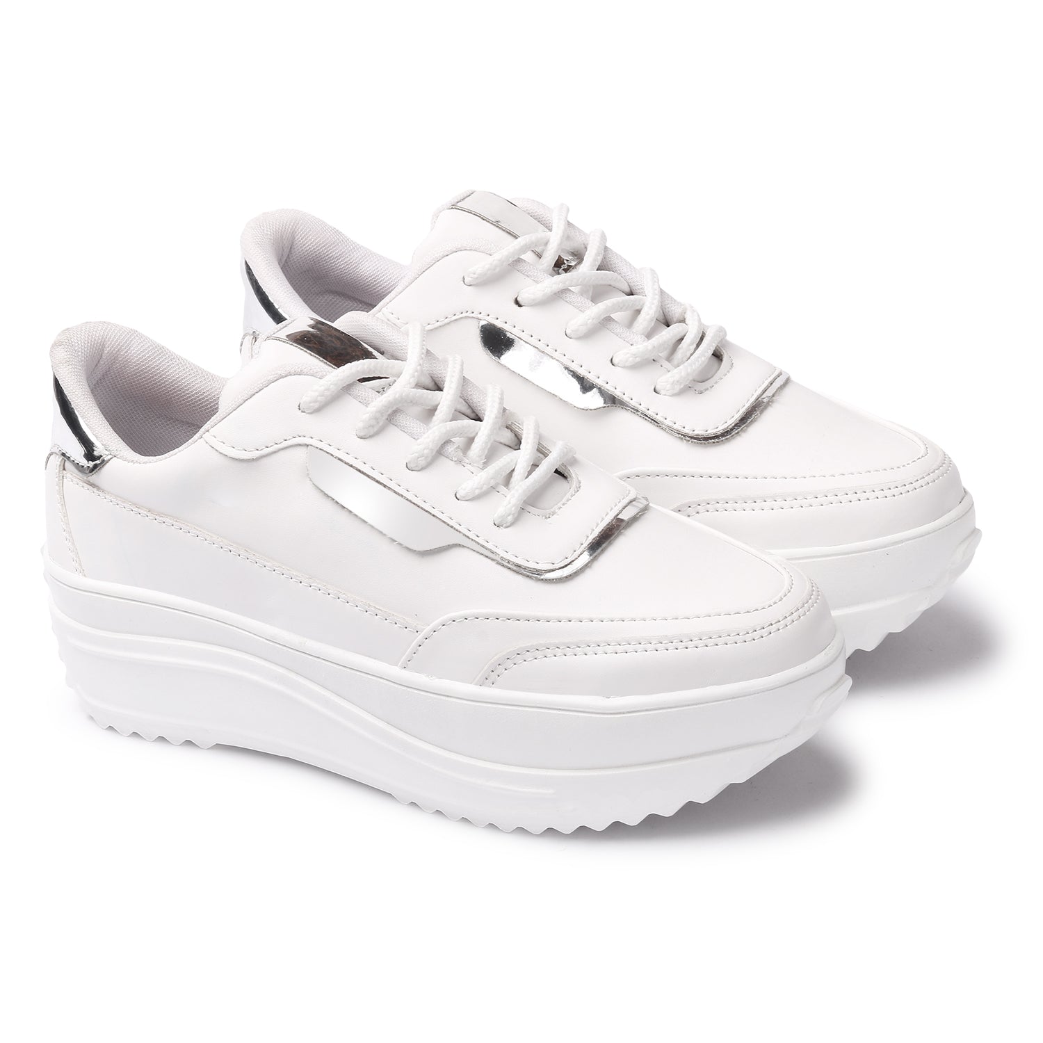 Lace Up White Sneakers
