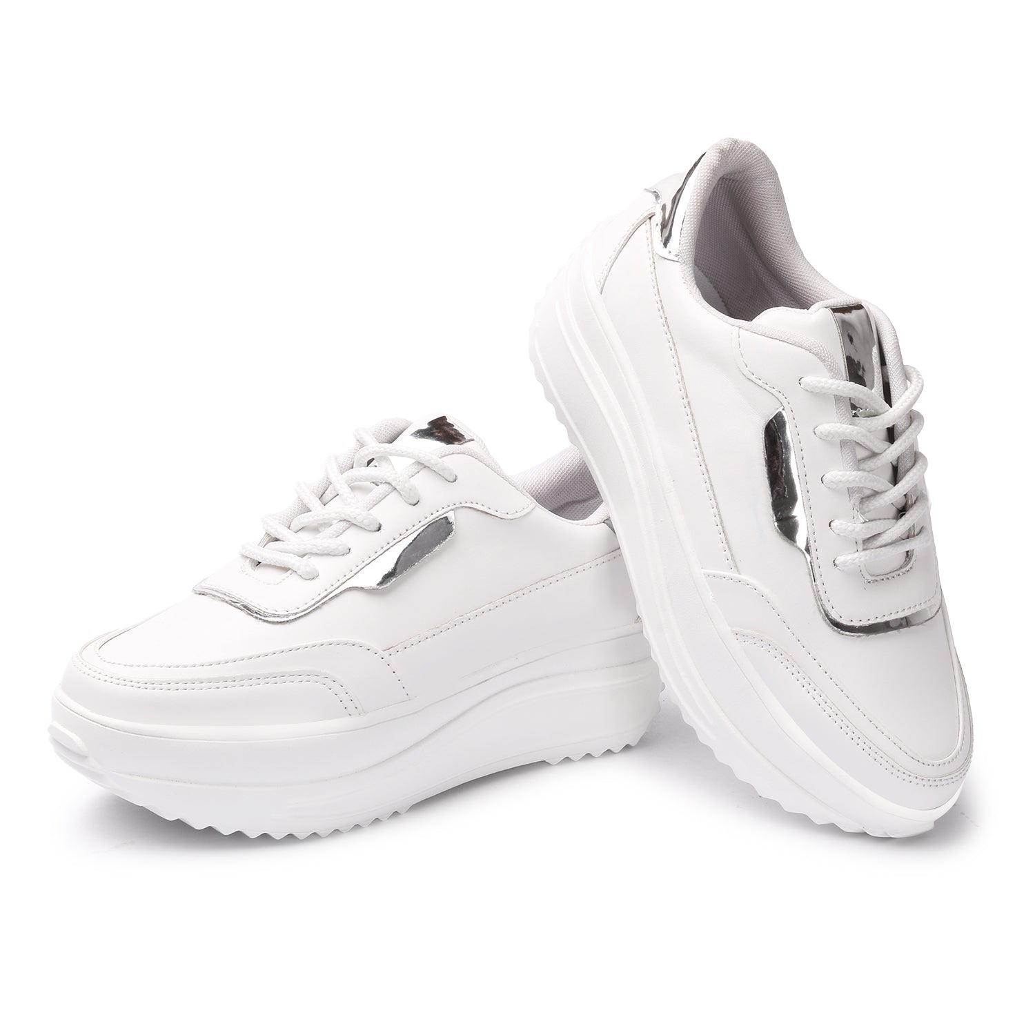 Lace Up White Sneakers