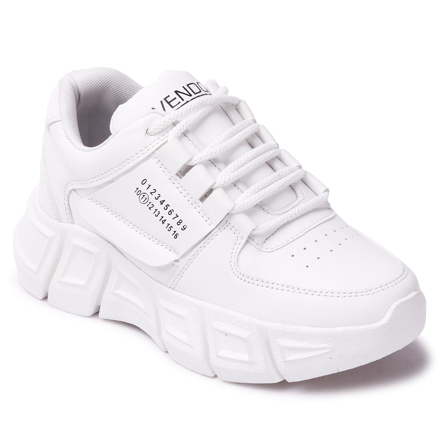 White Perforations Sneakers