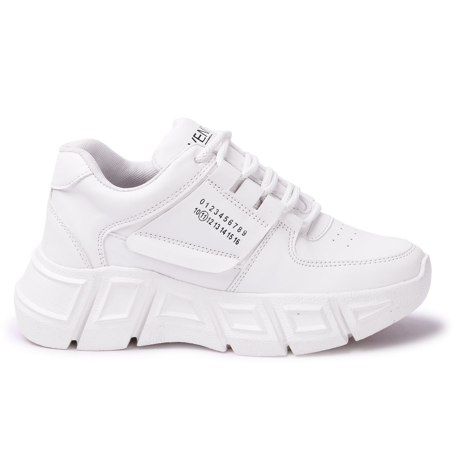 White Perforations Sneakers