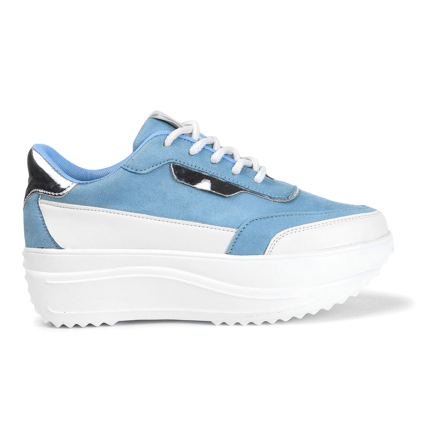 Round Toe Comfort Insole Blue Lightweight Sneakers