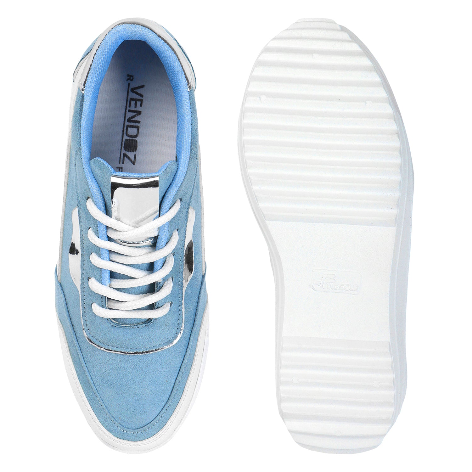 Round Toe Comfort Insole Blue Lightweight Sneakers