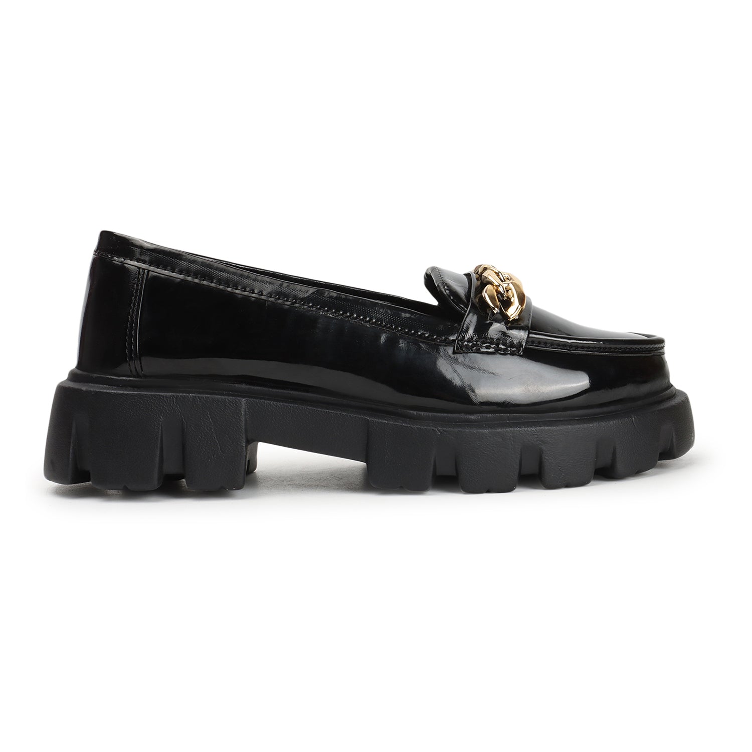 Embellished Heeled Lightweight Horsebit Loafers