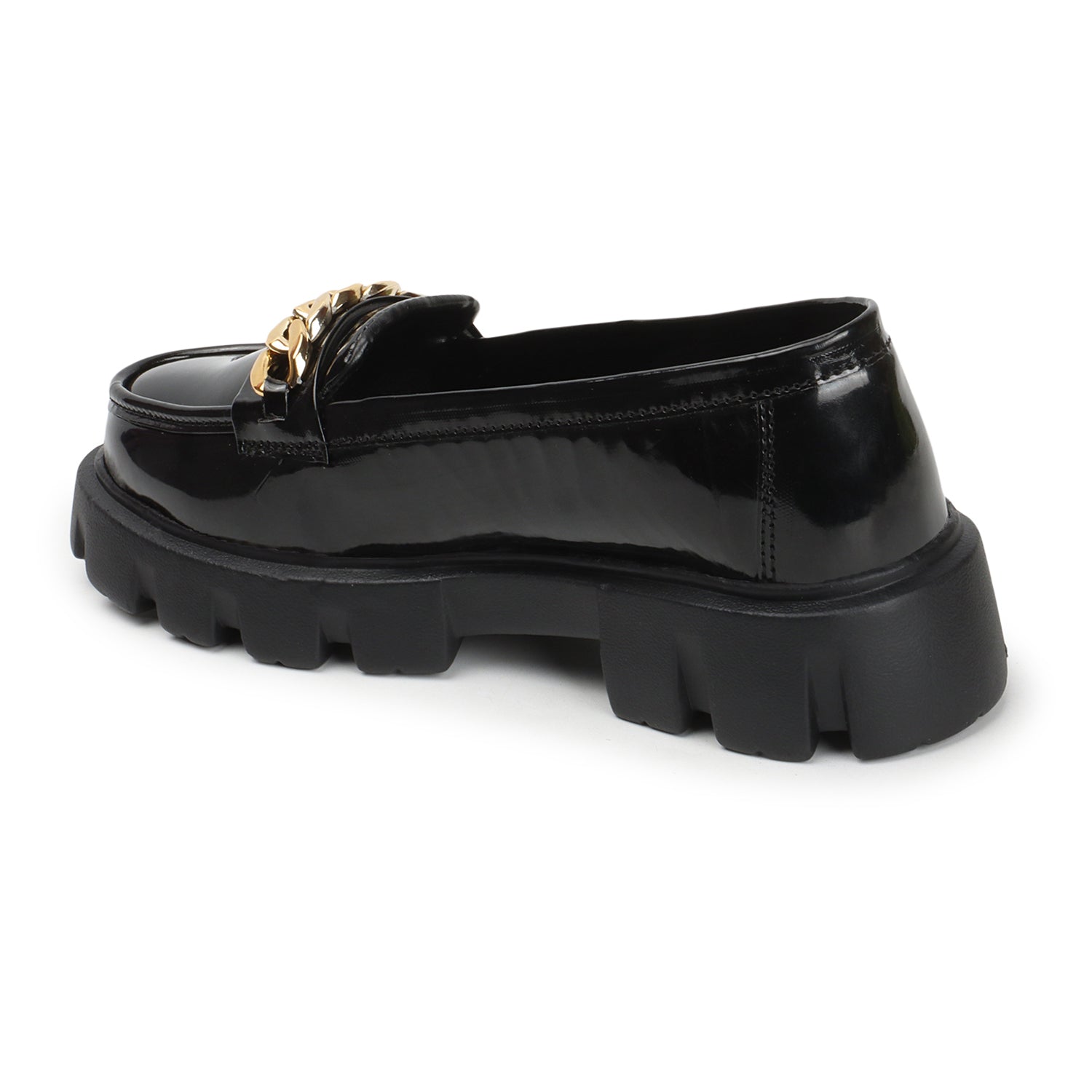 Embellished Heeled Lightweight Horsebit Loafers
