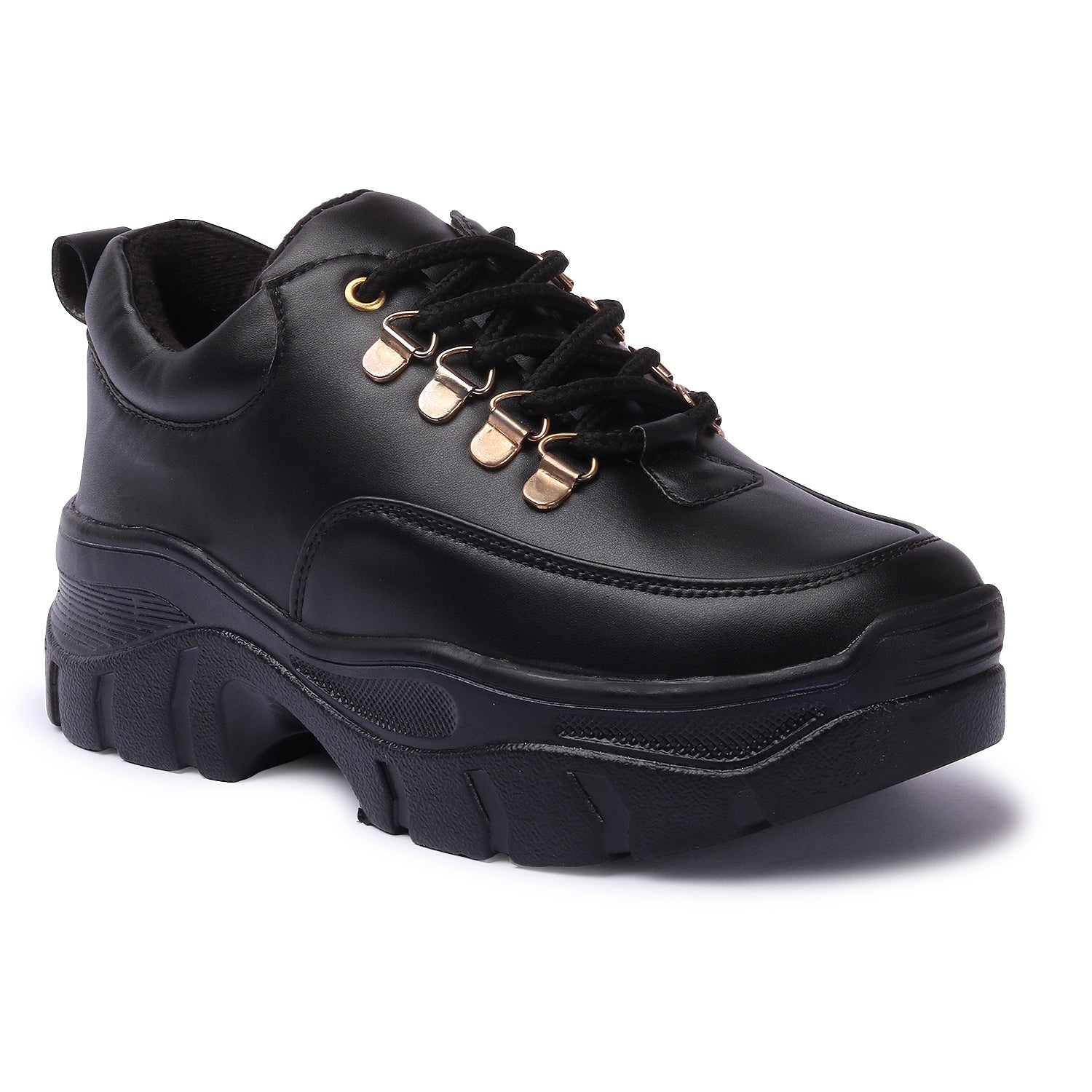Black Chunky Sneakers