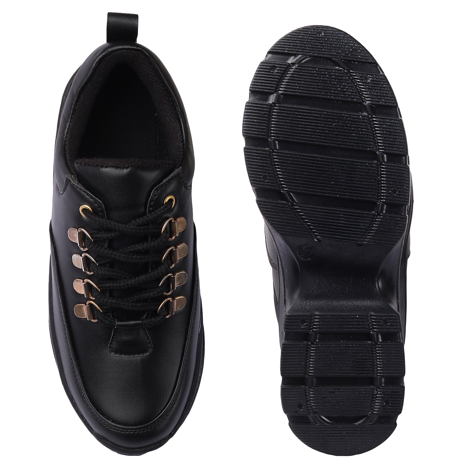 Black Chunky Sneakers