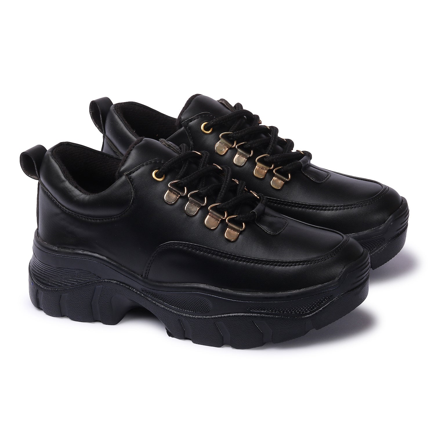 Black Chunky Sneakers