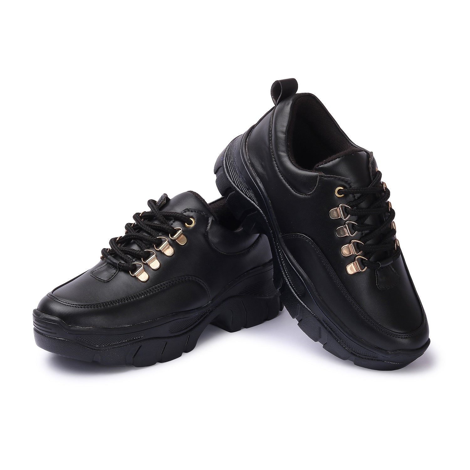 Black Chunky Sneakers