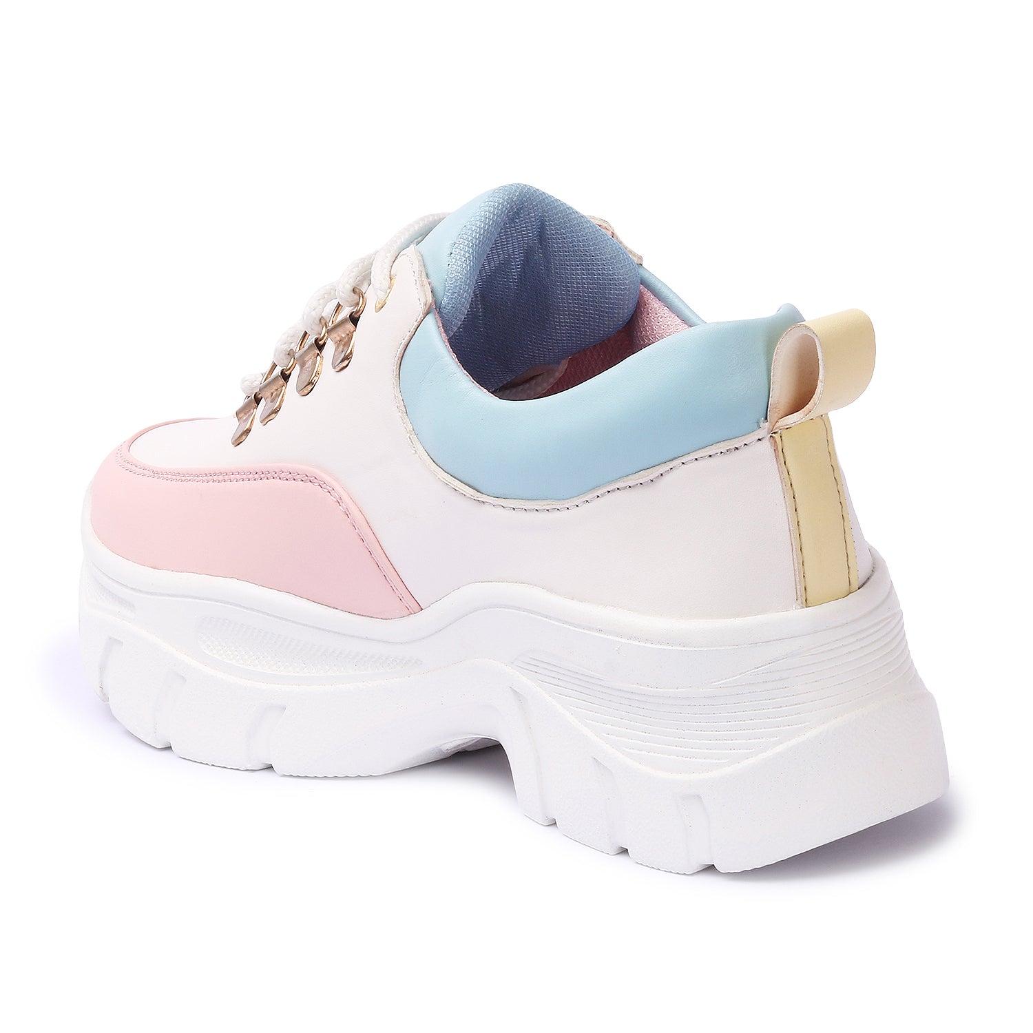 Pink Colourblocked Sneakers
