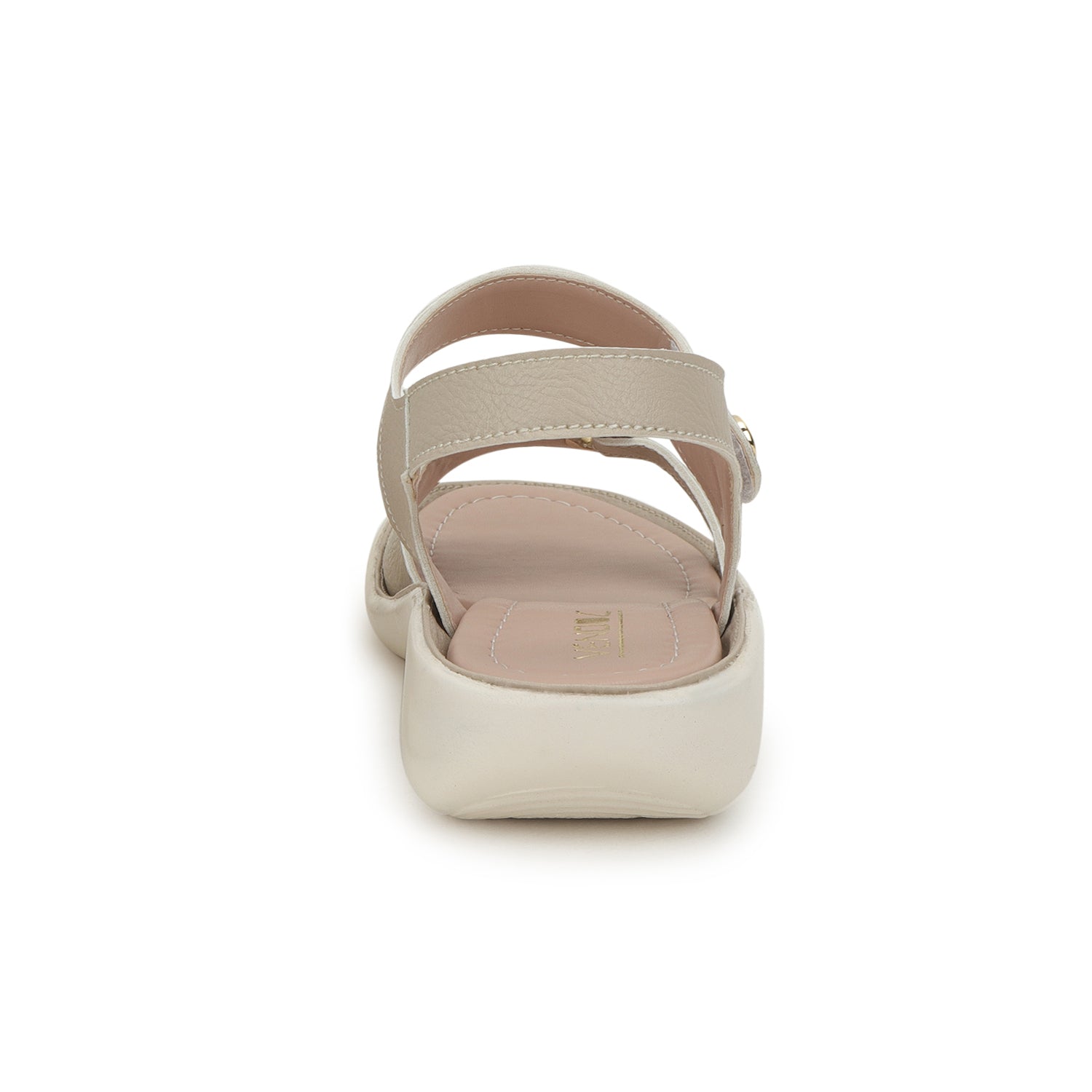 Cream-Coloured Open Toe Flats