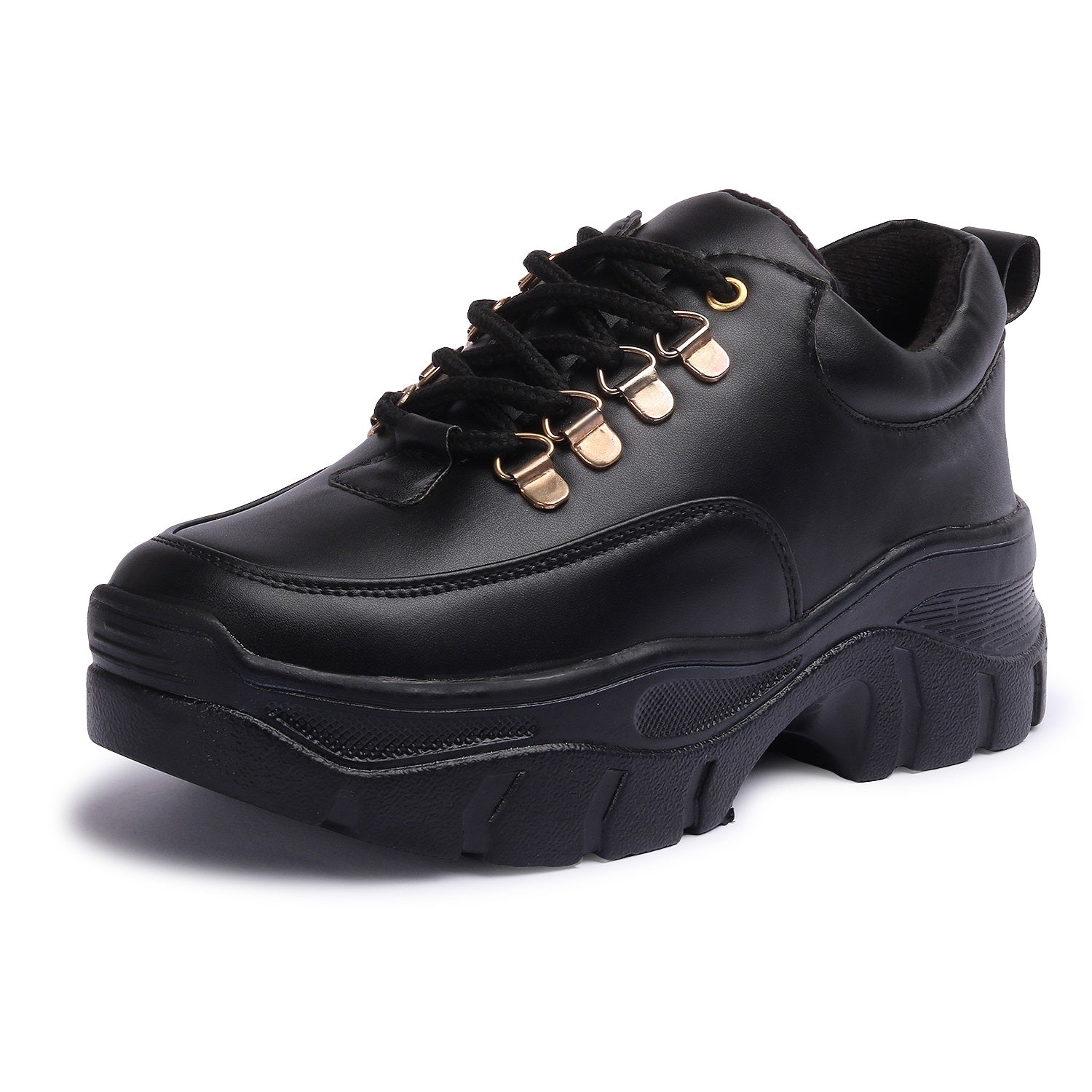 Black Chunky Sneakers