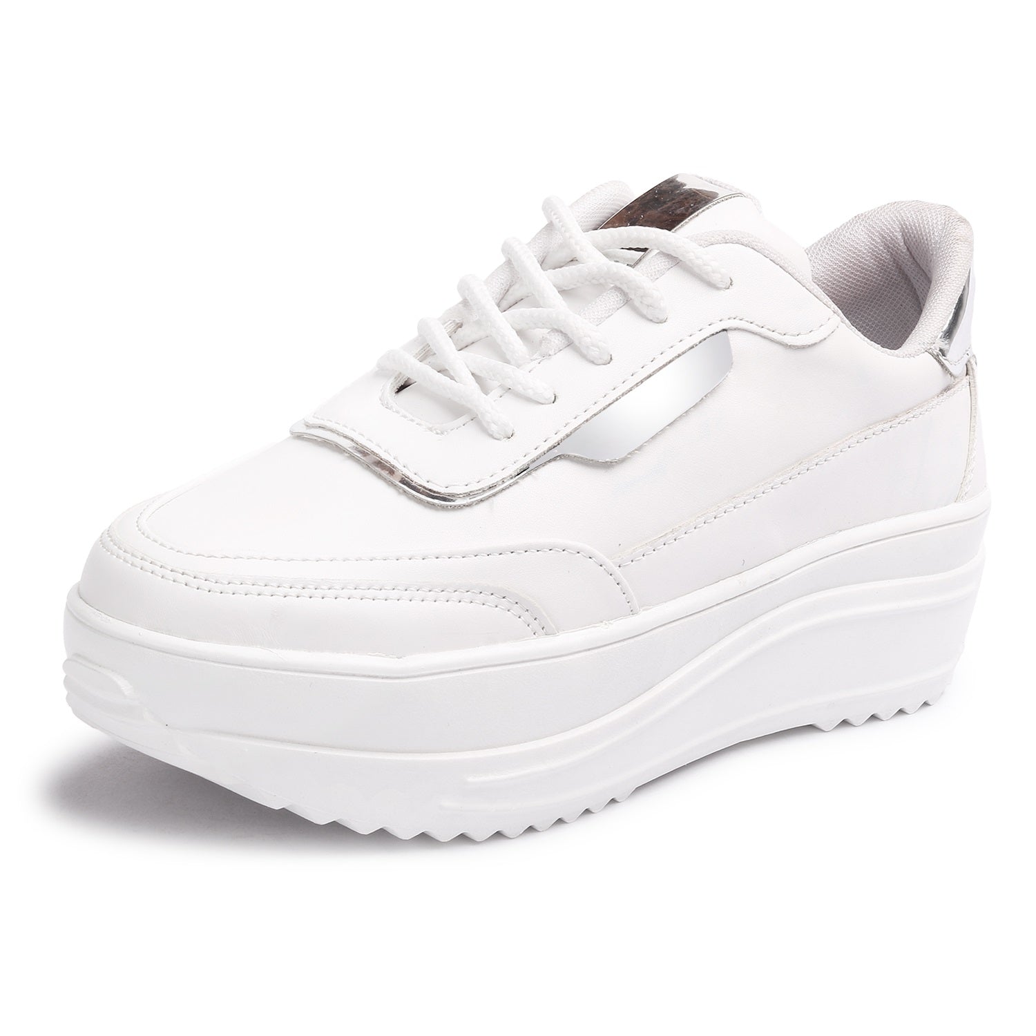 Lace Up White Sneakers