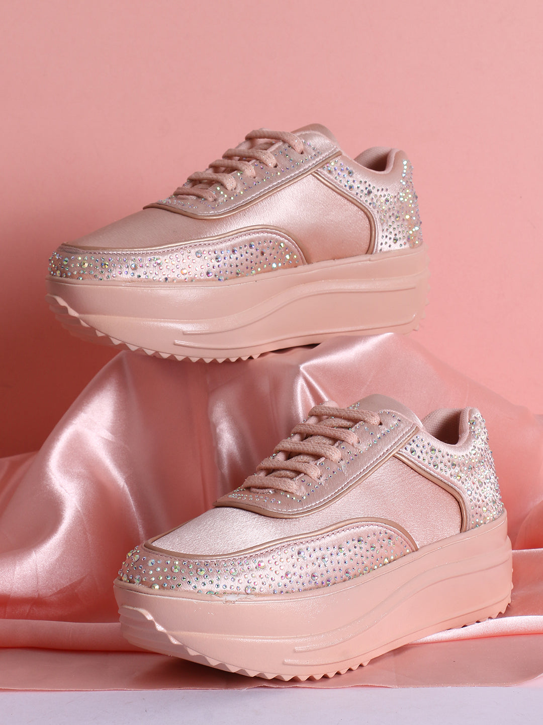 WOMEN GOLDEN SNEAKERS- CNV4041