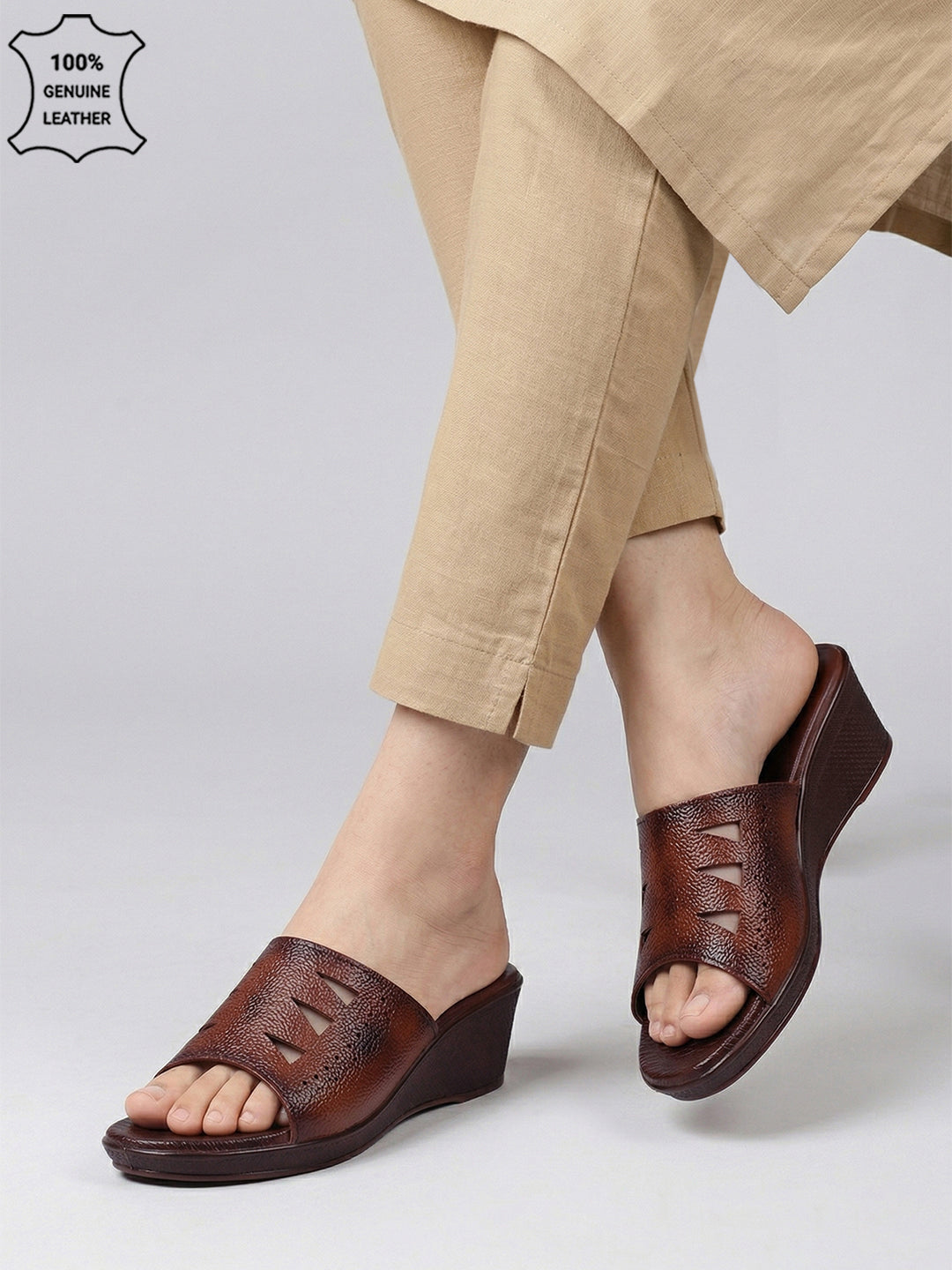 Genuine Leather Wedges