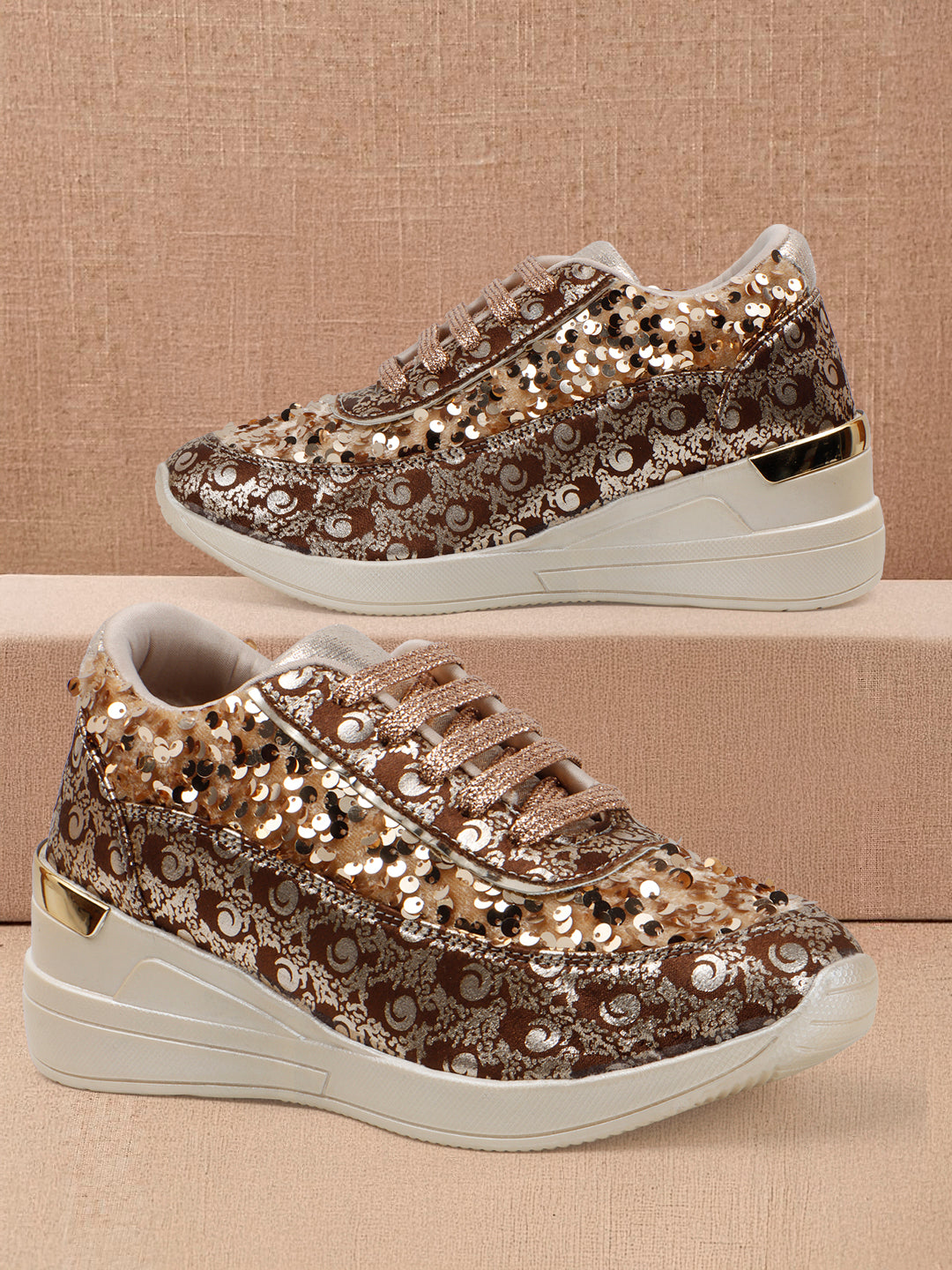 Vendoz High Heel sneaker shoes for women -CNV7054
