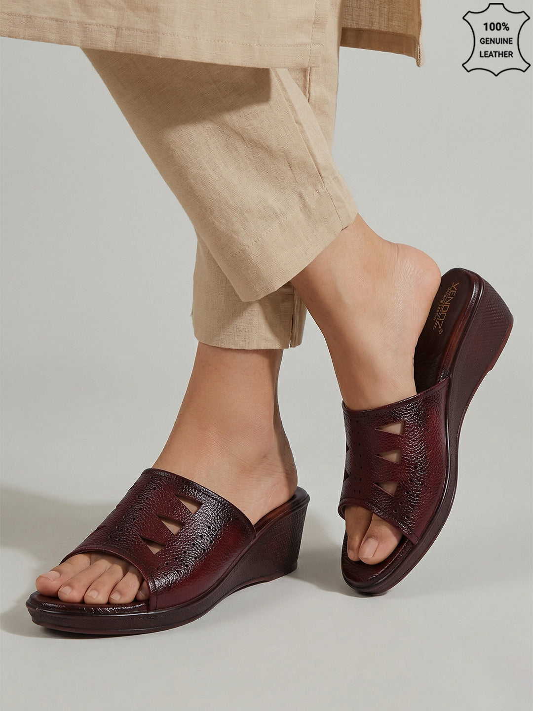 Genuine Leather Wedges