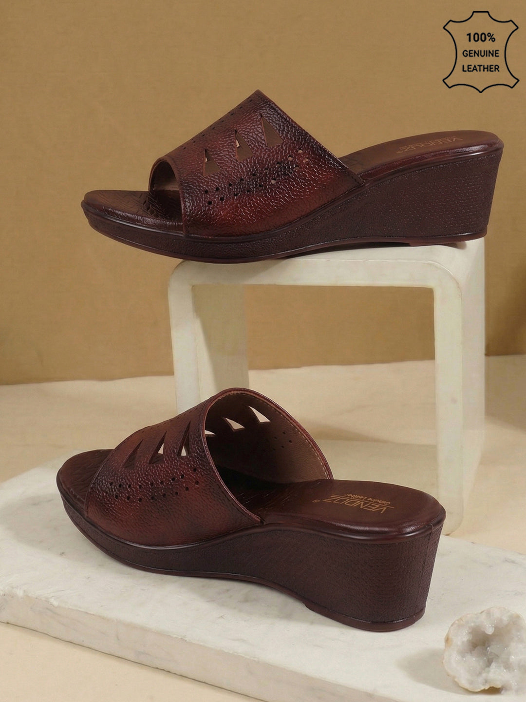 Genuine Leather Wedges