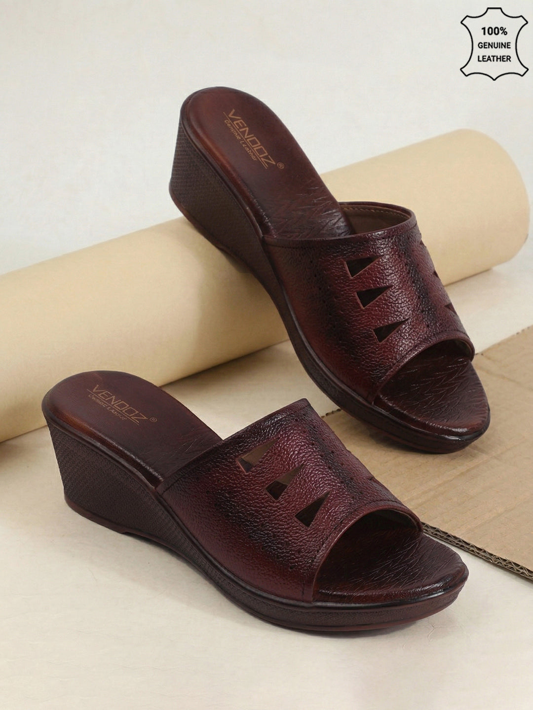 Genuine Leather Wedges