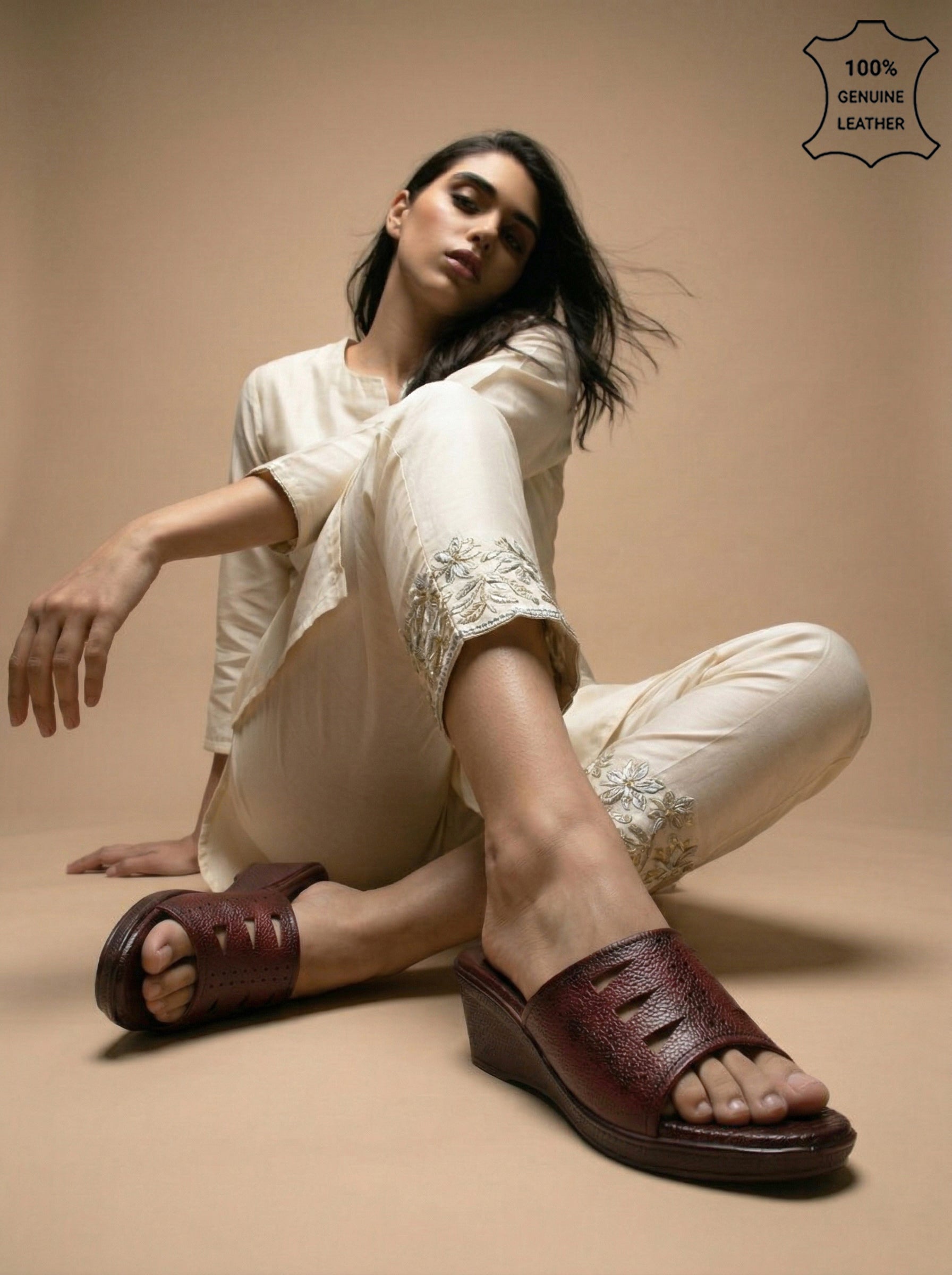 Genuine Leather Wedges