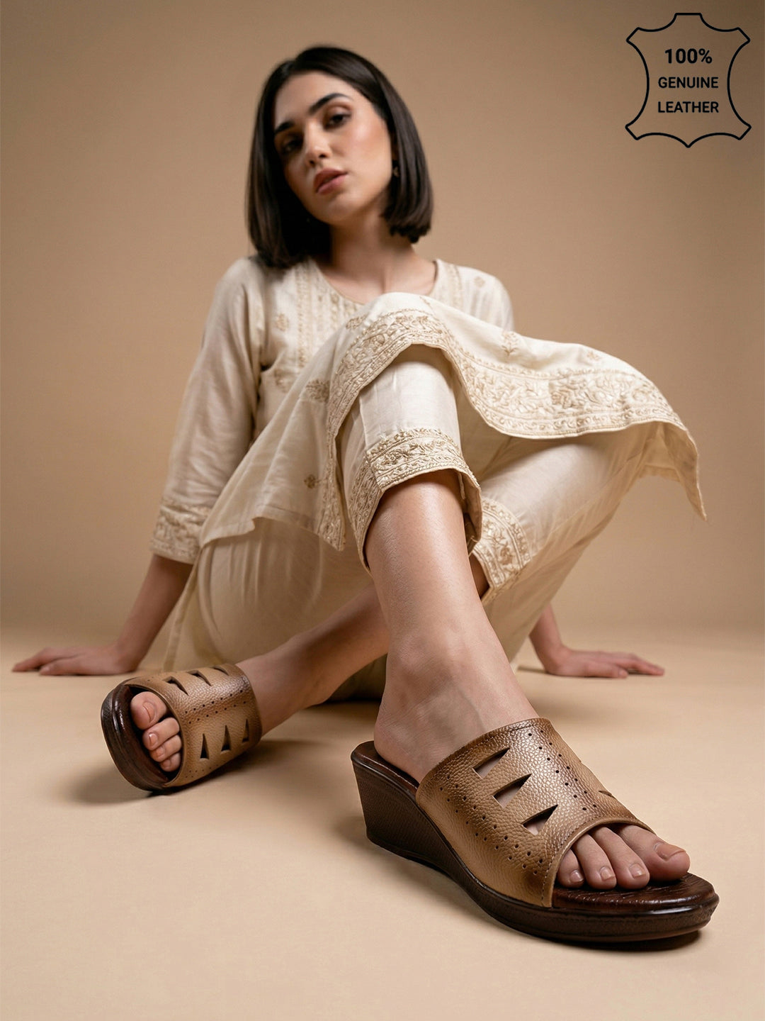 Genuine Leather Wedges