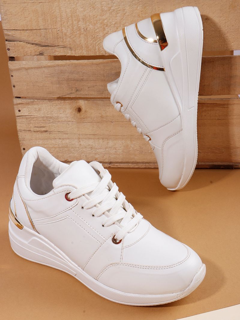 Vendoz High Heel sneaker shoes for women - CNV7062WT