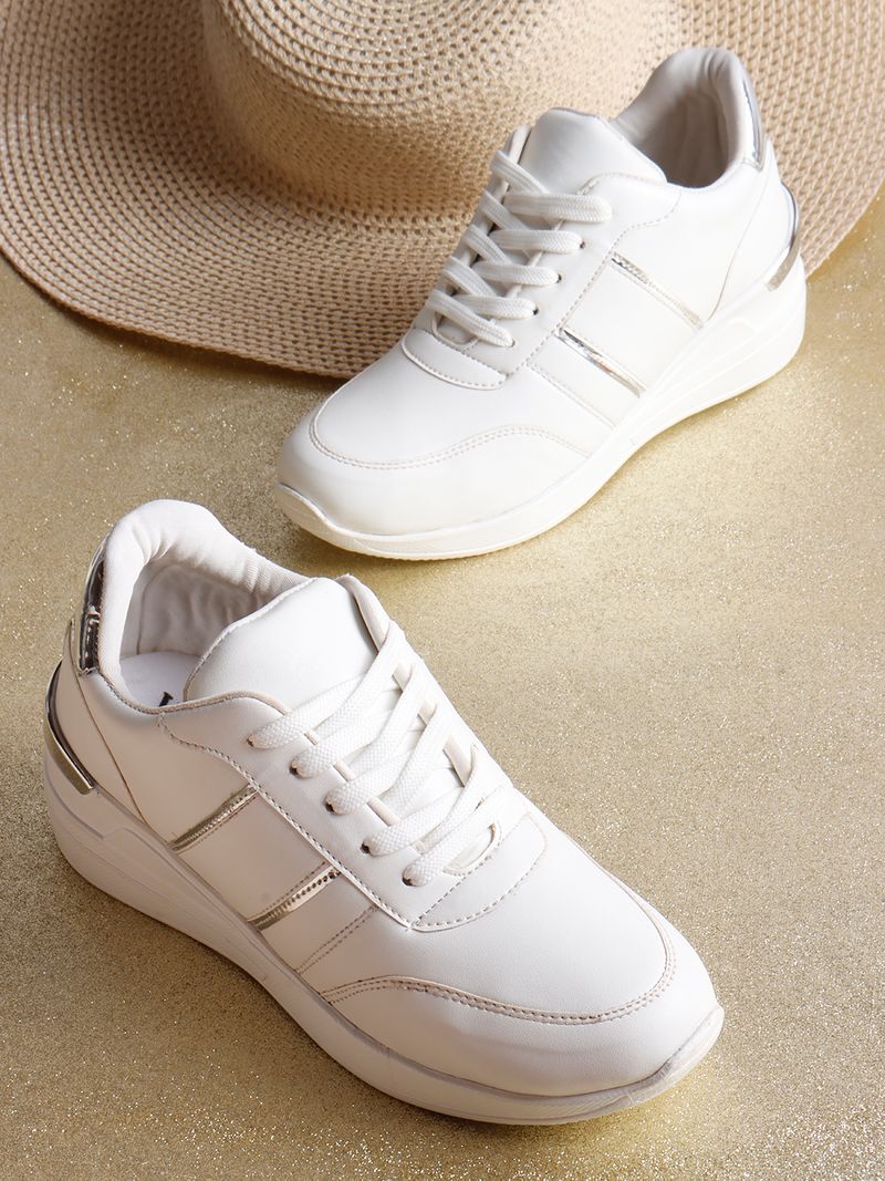 Vendoz High Heel sneaker shoes for women - CNV7063WT