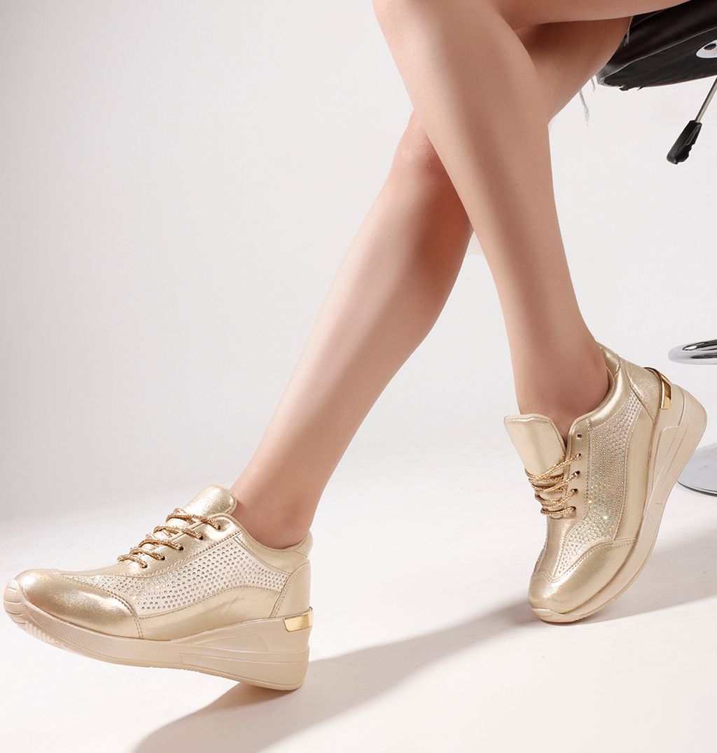 Vendoz High Heel sneaker shoes for women - CNV7064GL