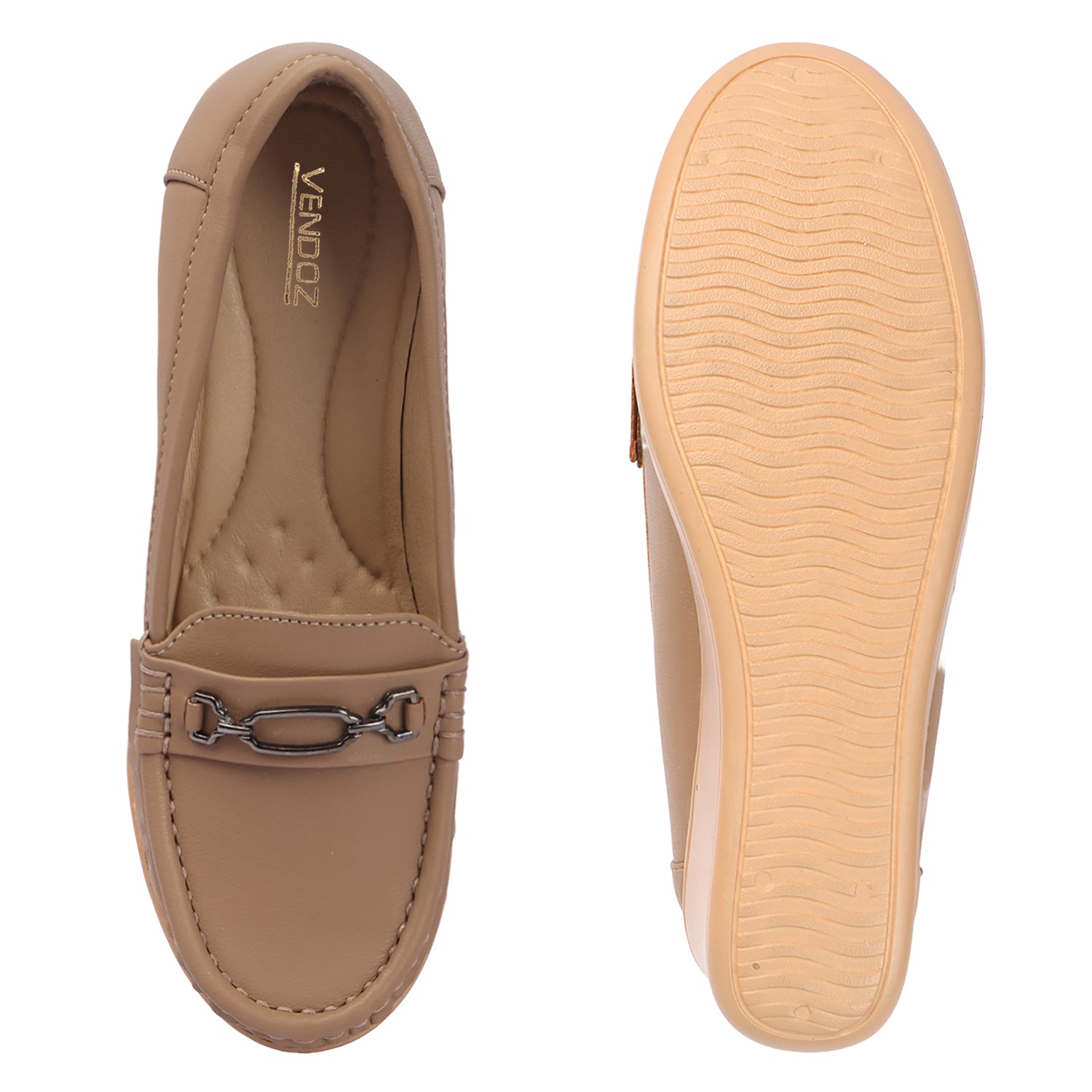 Elevated Sole, Metal Embellishments, Casual Loafers