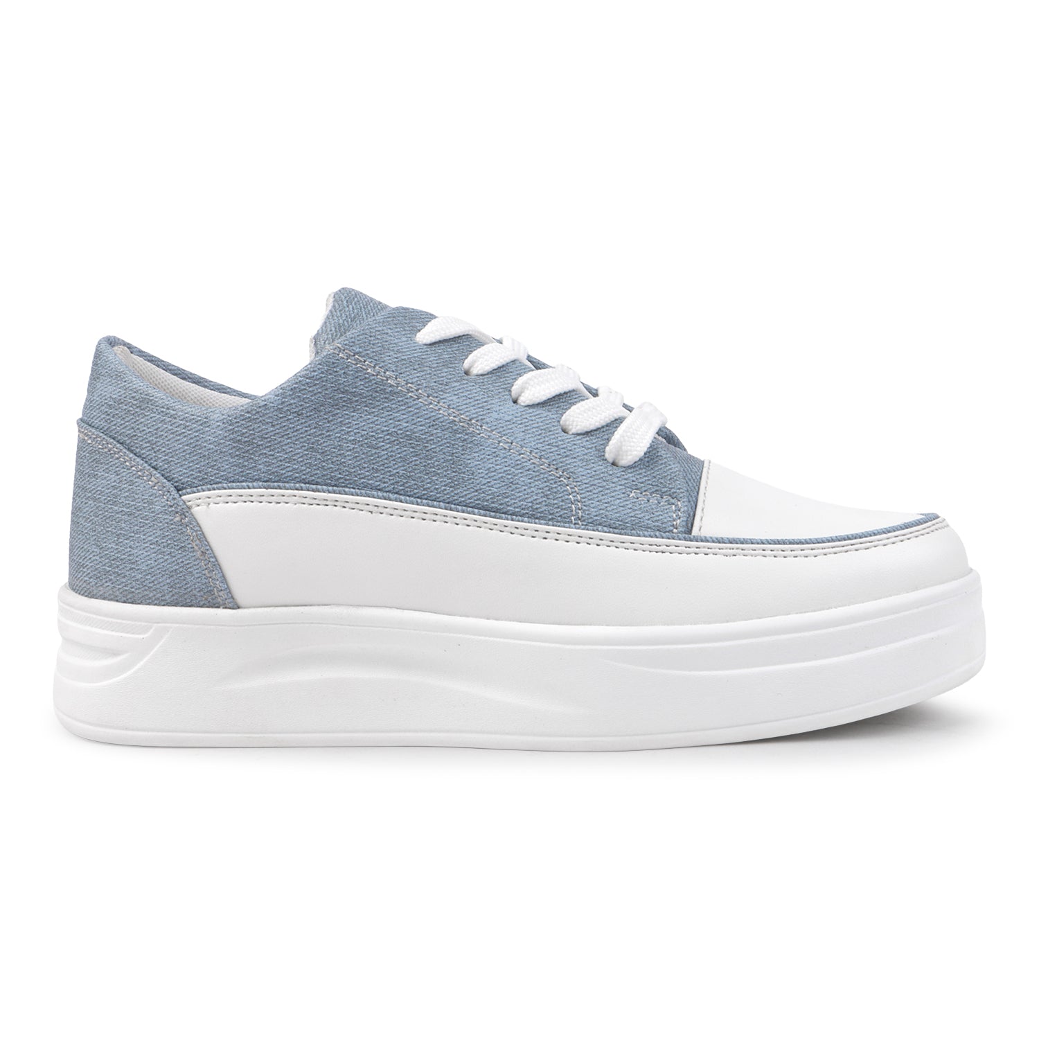 Vendoz High Heel sneaker shoes for women - CNV7018BLU