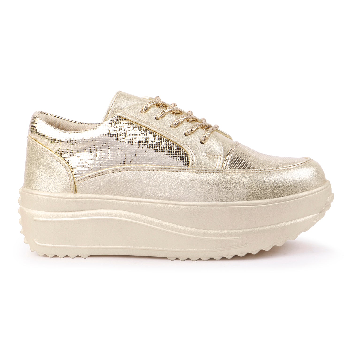 WOMEN GOLDEN SNEAKERS- CNV4043